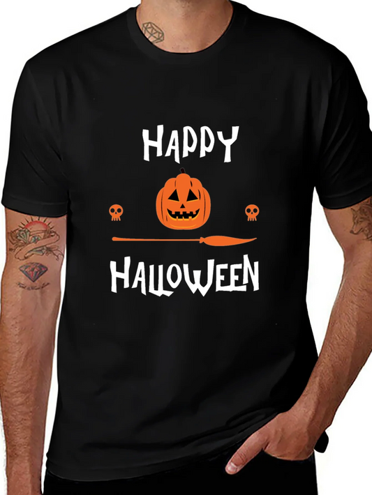 Camiseta Negra Happy Halloween