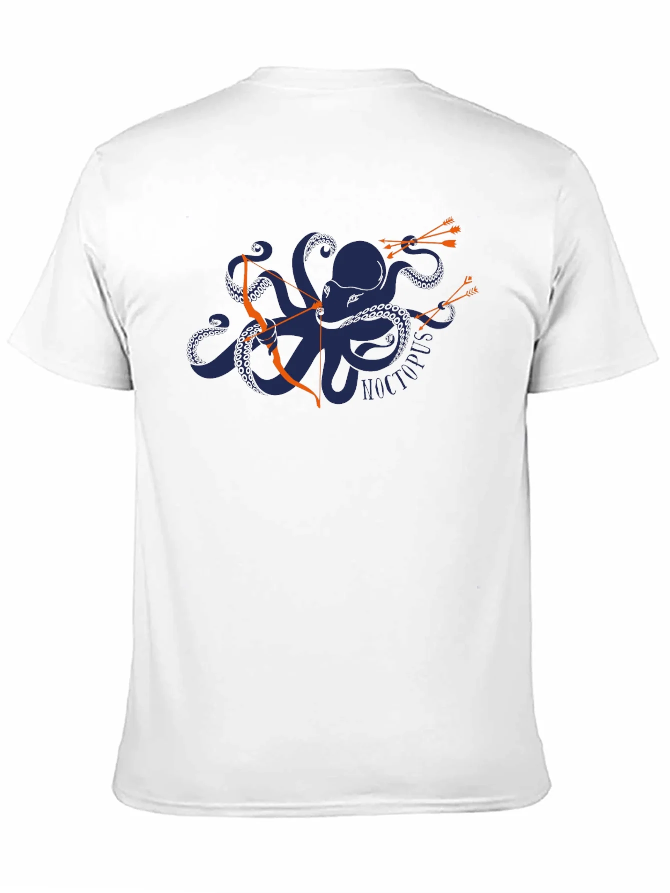 Camiseta Negra con Dise?o de Pulpo Arquero