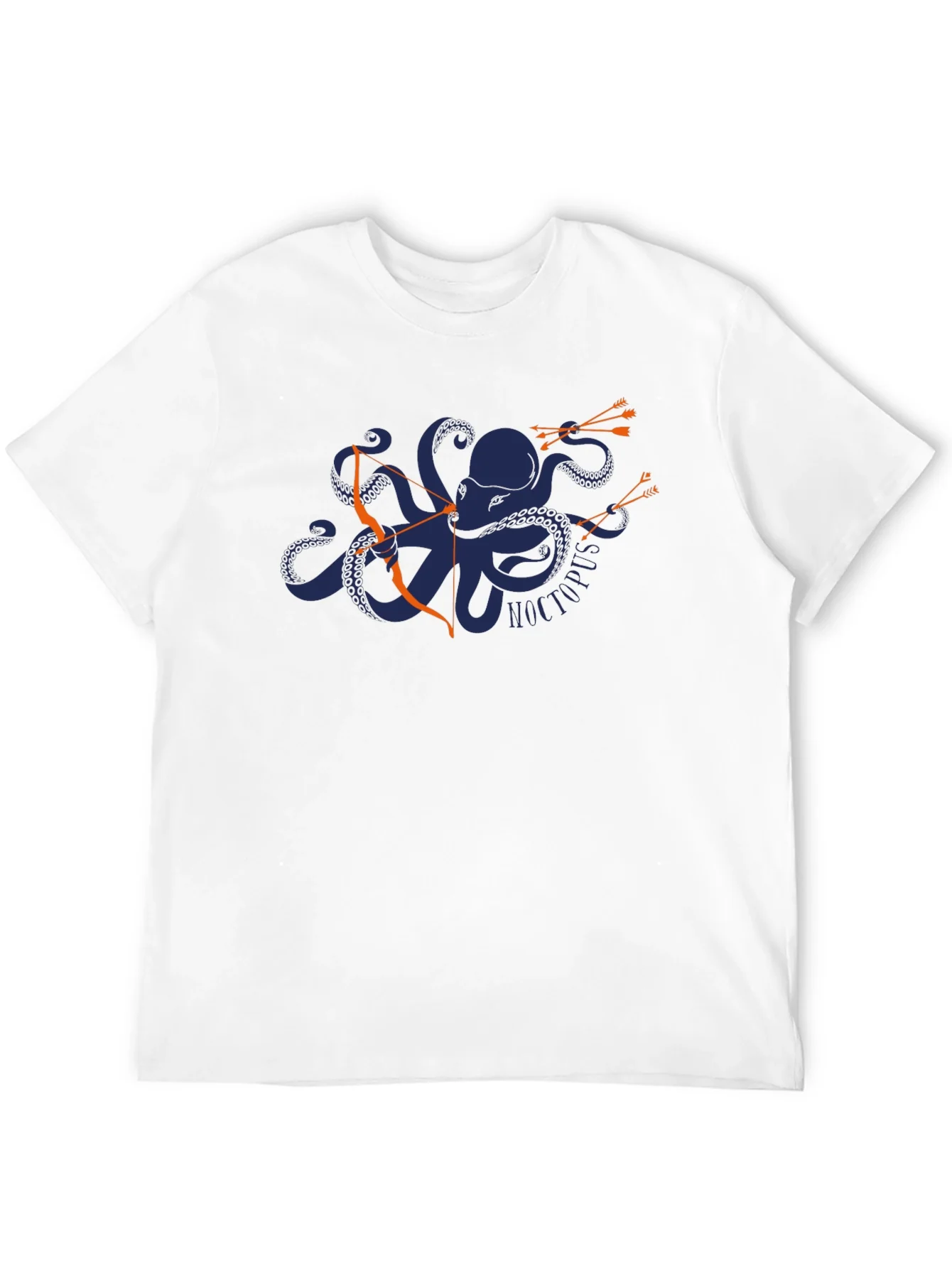 Camiseta Negra con Dise?o de Pulpo Arquero