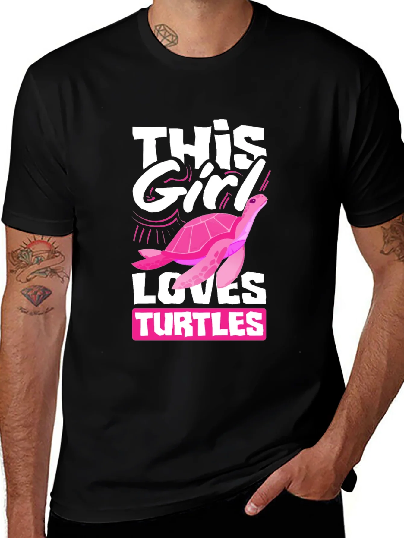 Rebbecca This Girl Loves Turtles T-Shirt
