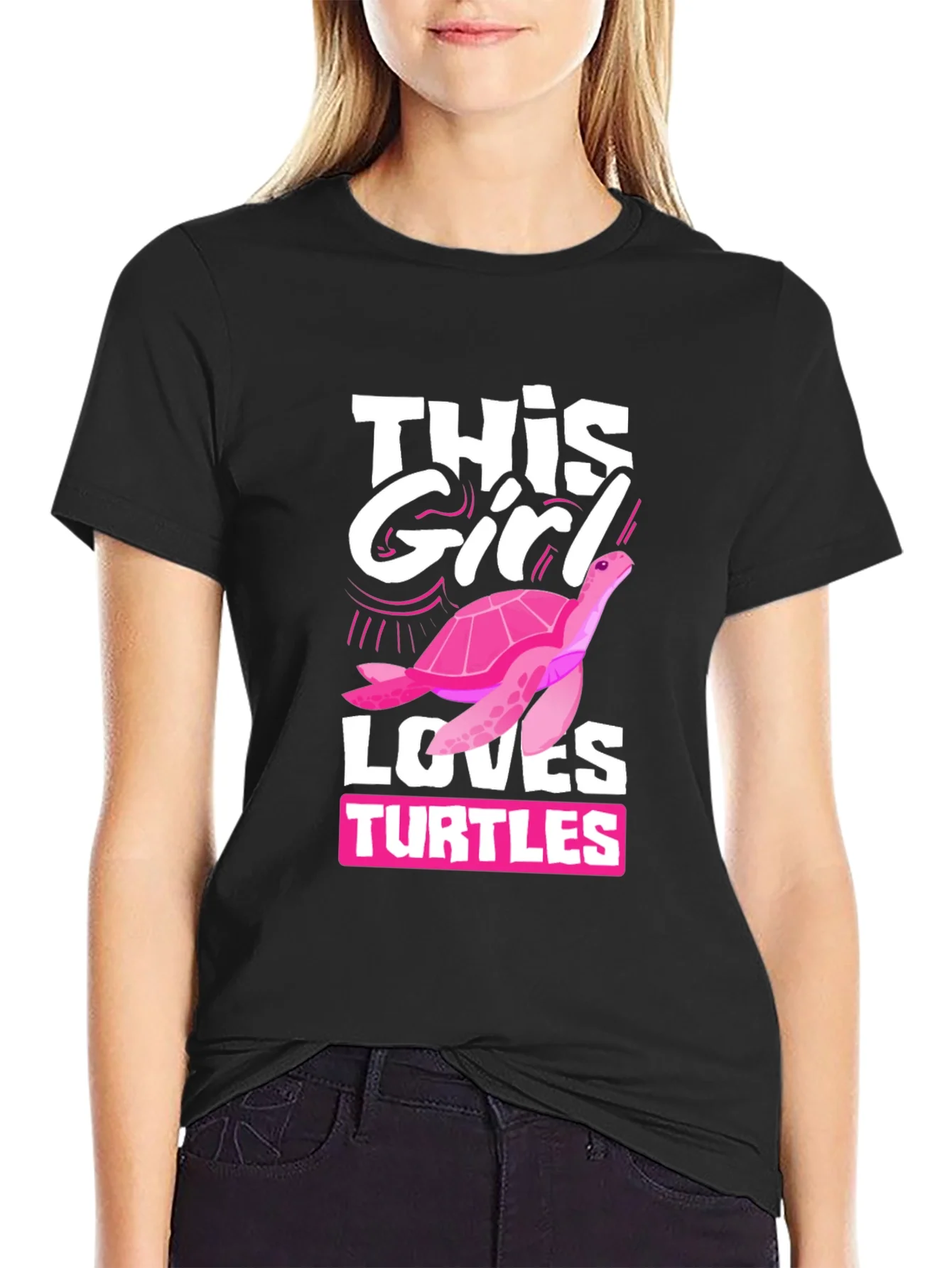 Rebbecca This Girl Loves Turtles T-Shirt
