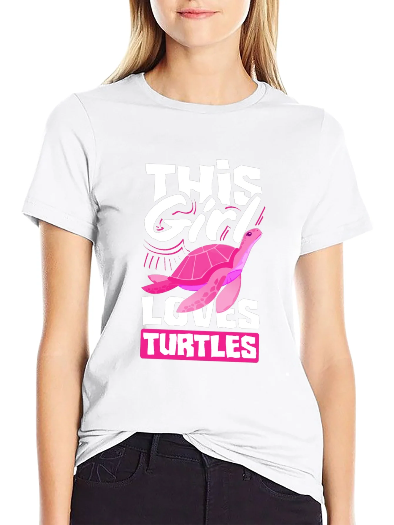 Rebbecca This Girl Loves Turtles T-Shirt