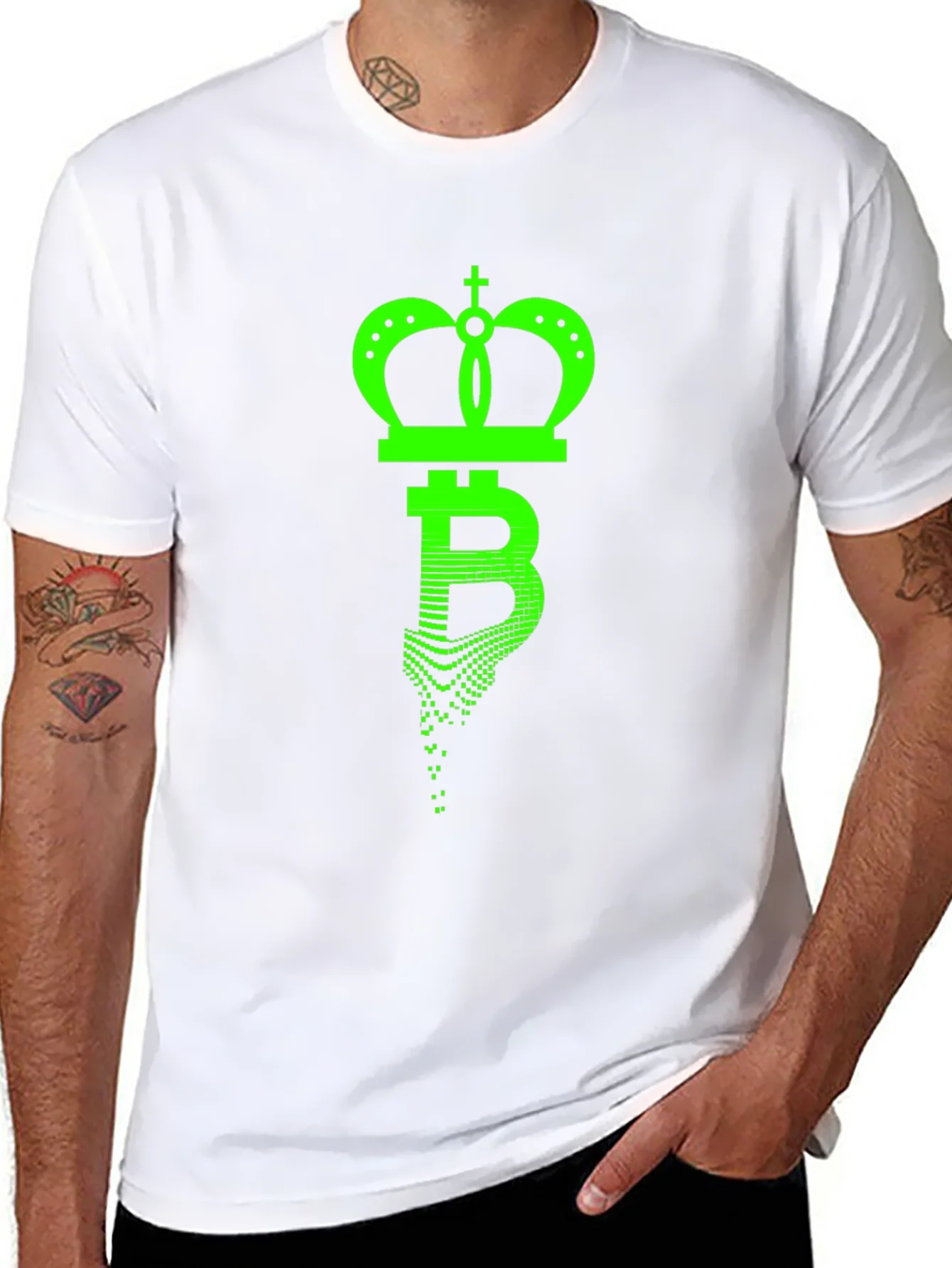 Rebbecca Bitcoin King Black T-Shirt - Crypto Crown Tee