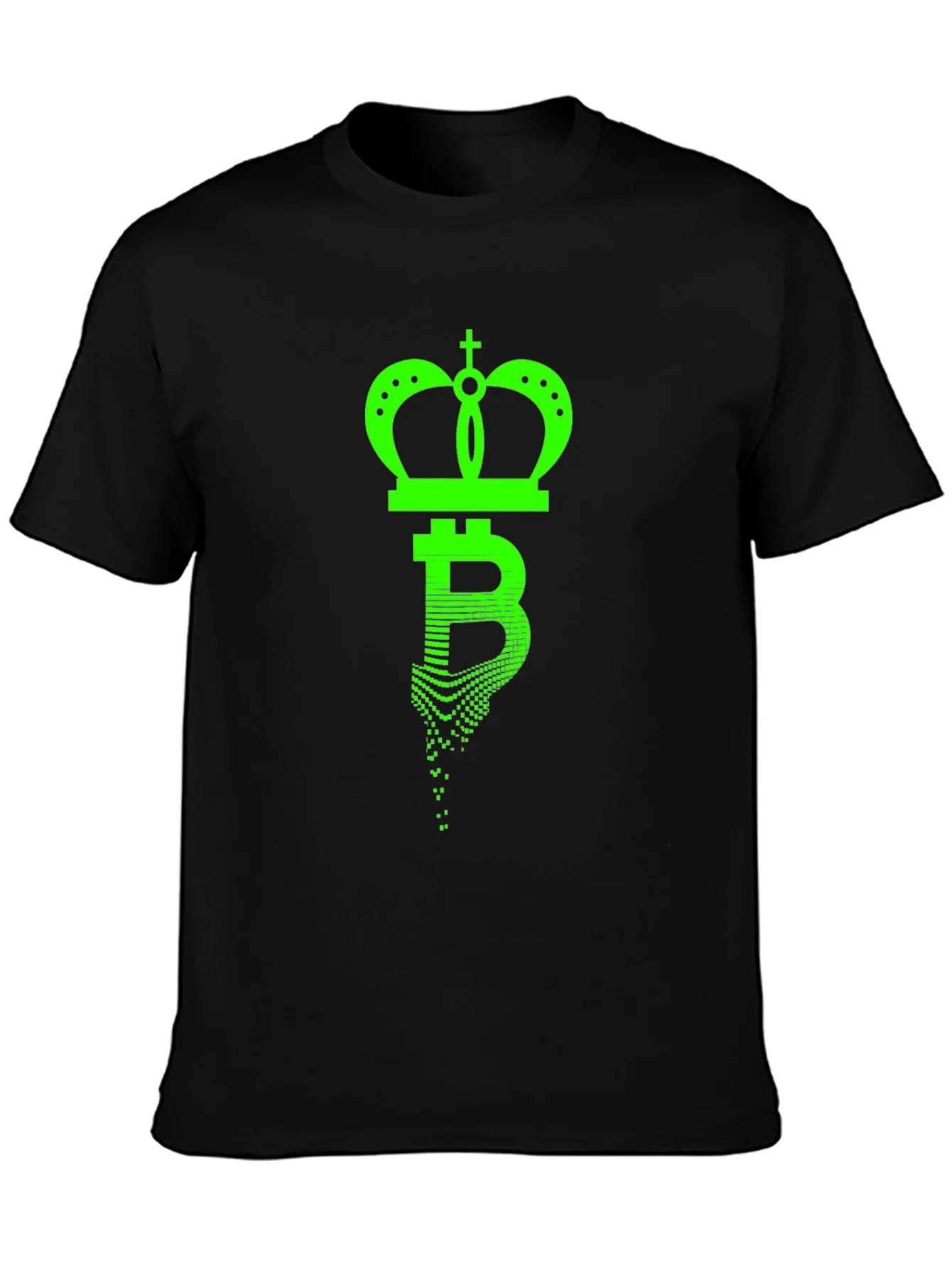 Rebbecca Bitcoin King Black T-Shirt - Crypto Crown Tee