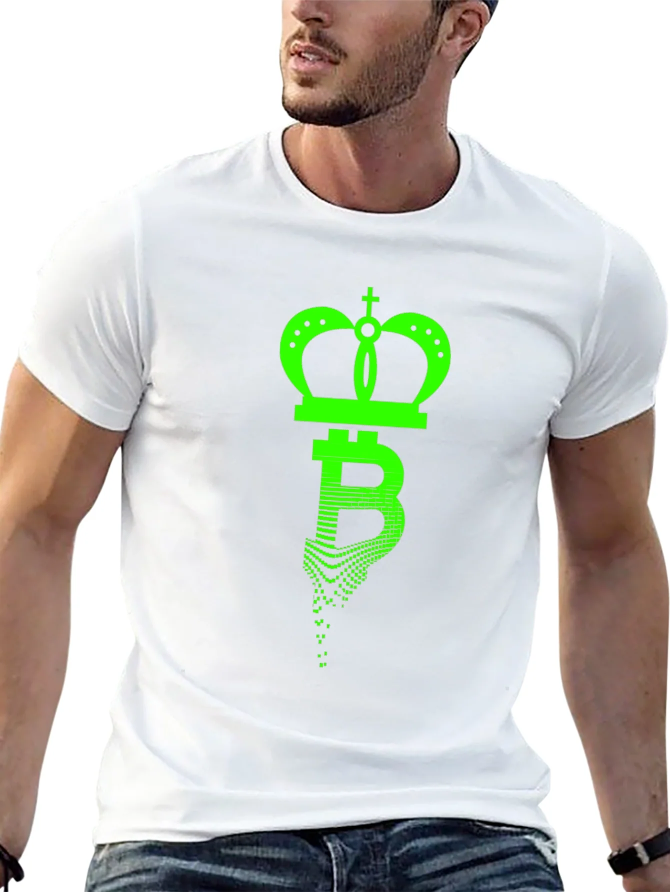 Rebbecca Bitcoin King Black T-Shirt - Crypto Crown Tee
