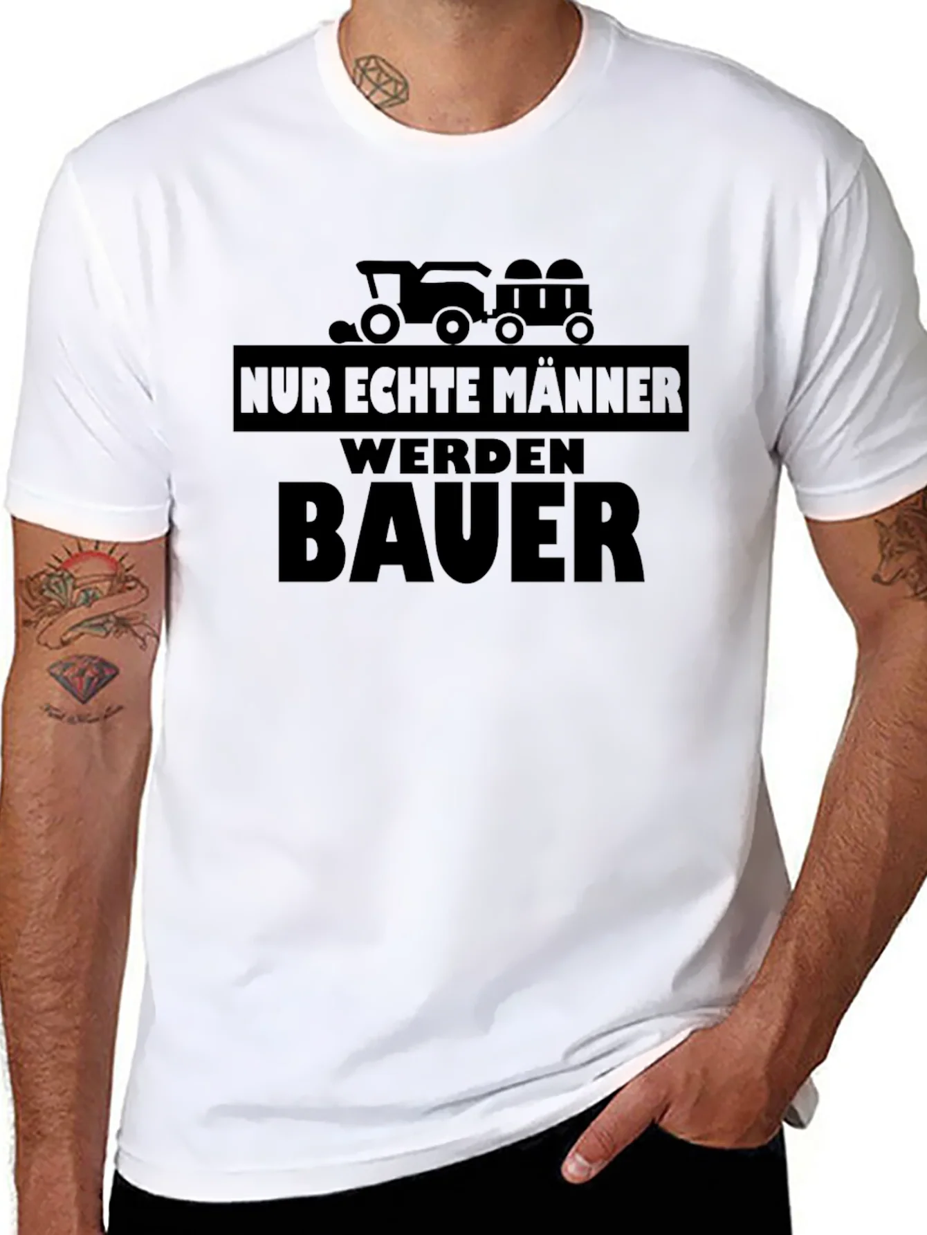 Rebbecca Only Real Men Become Farmers T-Shirt