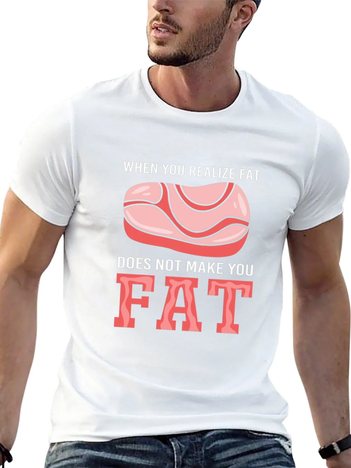 Rebbecca Funny Fat T-Shirt - Dietary Humor Tee