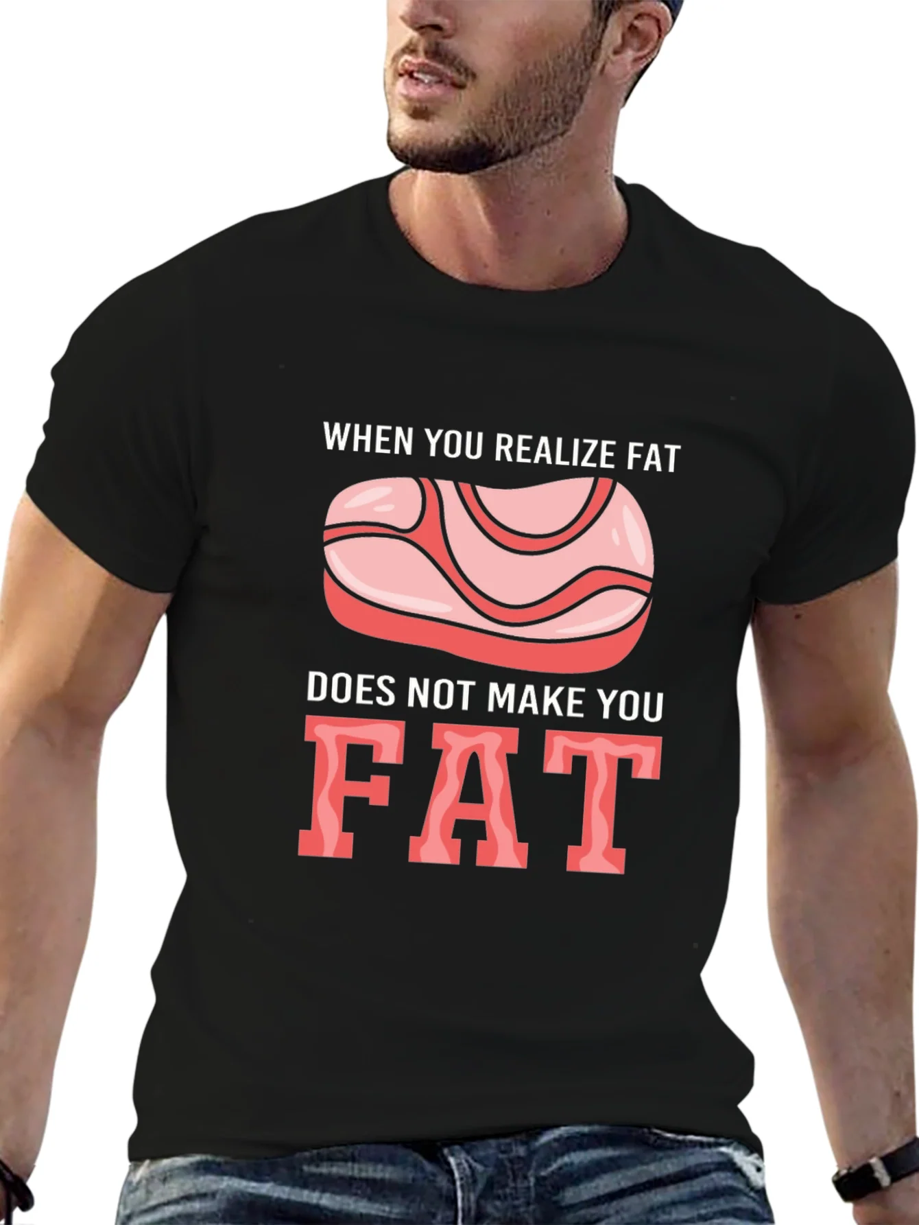 Rebbecca Funny Fat T-Shirt - Dietary Humor Tee
