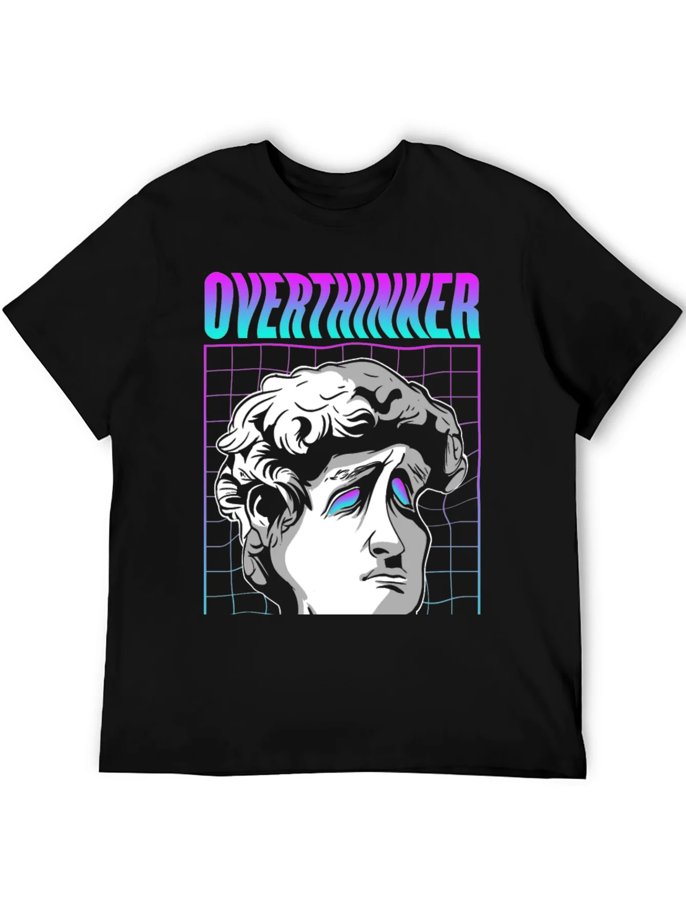 Rebbecca Overthinker Vaporwave T-Shirt - Aesthetic Design
