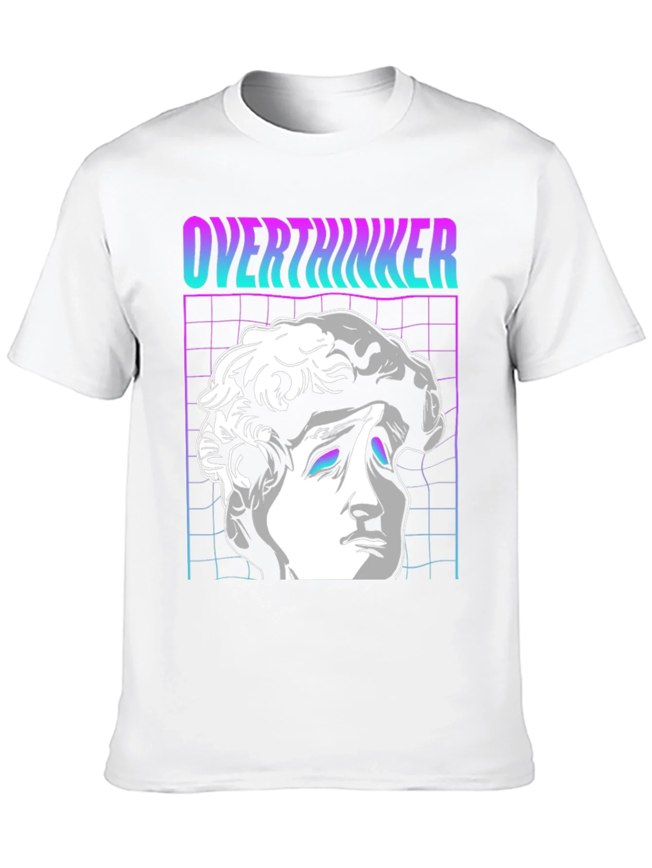 Rebbecca Overthinker Vaporwave T-Shirt - Aesthetic Design