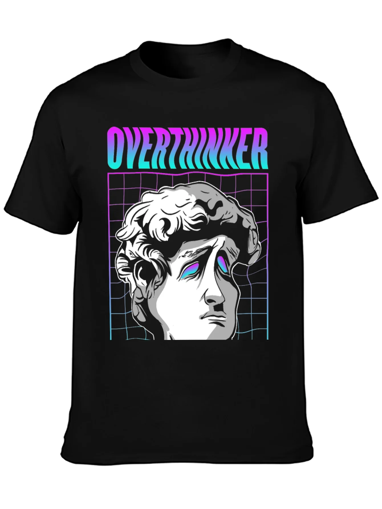 Rebbecca Overthinker Vaporwave T-Shirt - Aesthetic Design