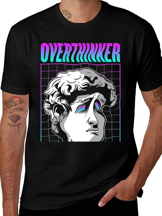 Rebbecca Overthinker Vaporwave T-Shirt - Aesthetic Design