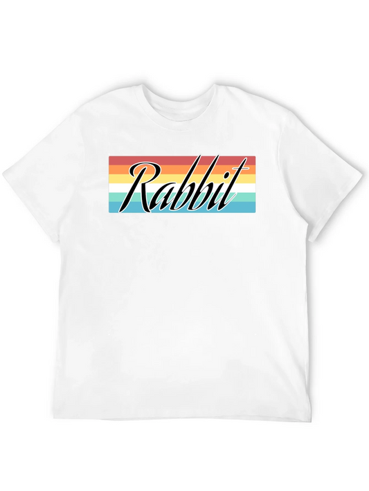 Rebbecca Rabbit Retro Graphic T-Shirt - Black