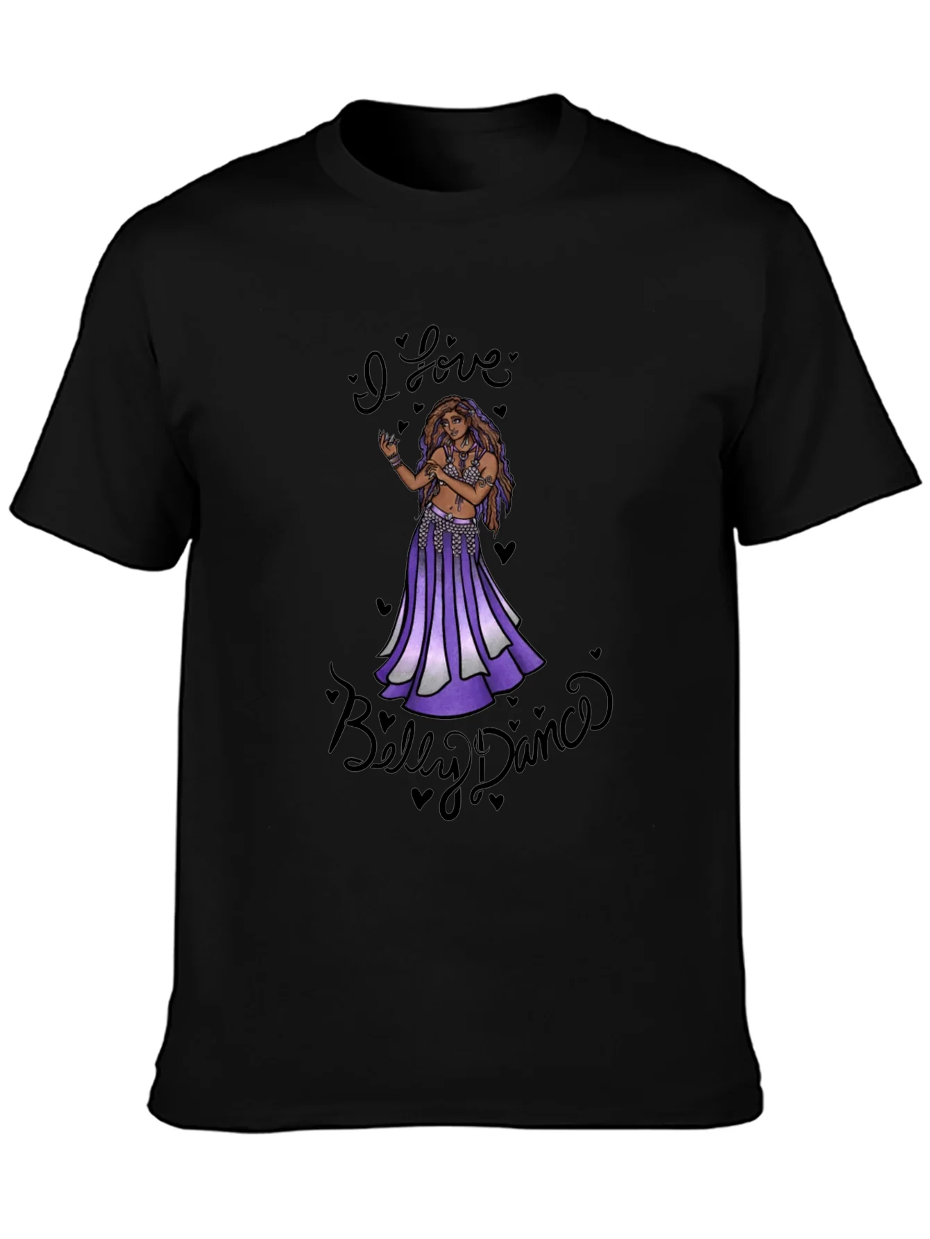 Rebbecca I Love Belly Dance Black T-Shirt