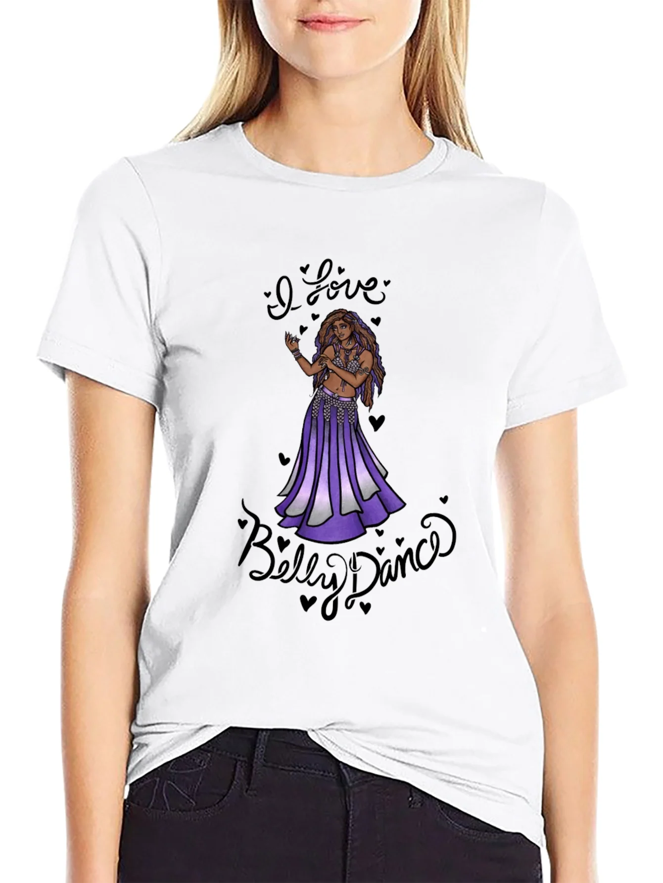 Rebbecca I Love Belly Dance Black T-Shirt
