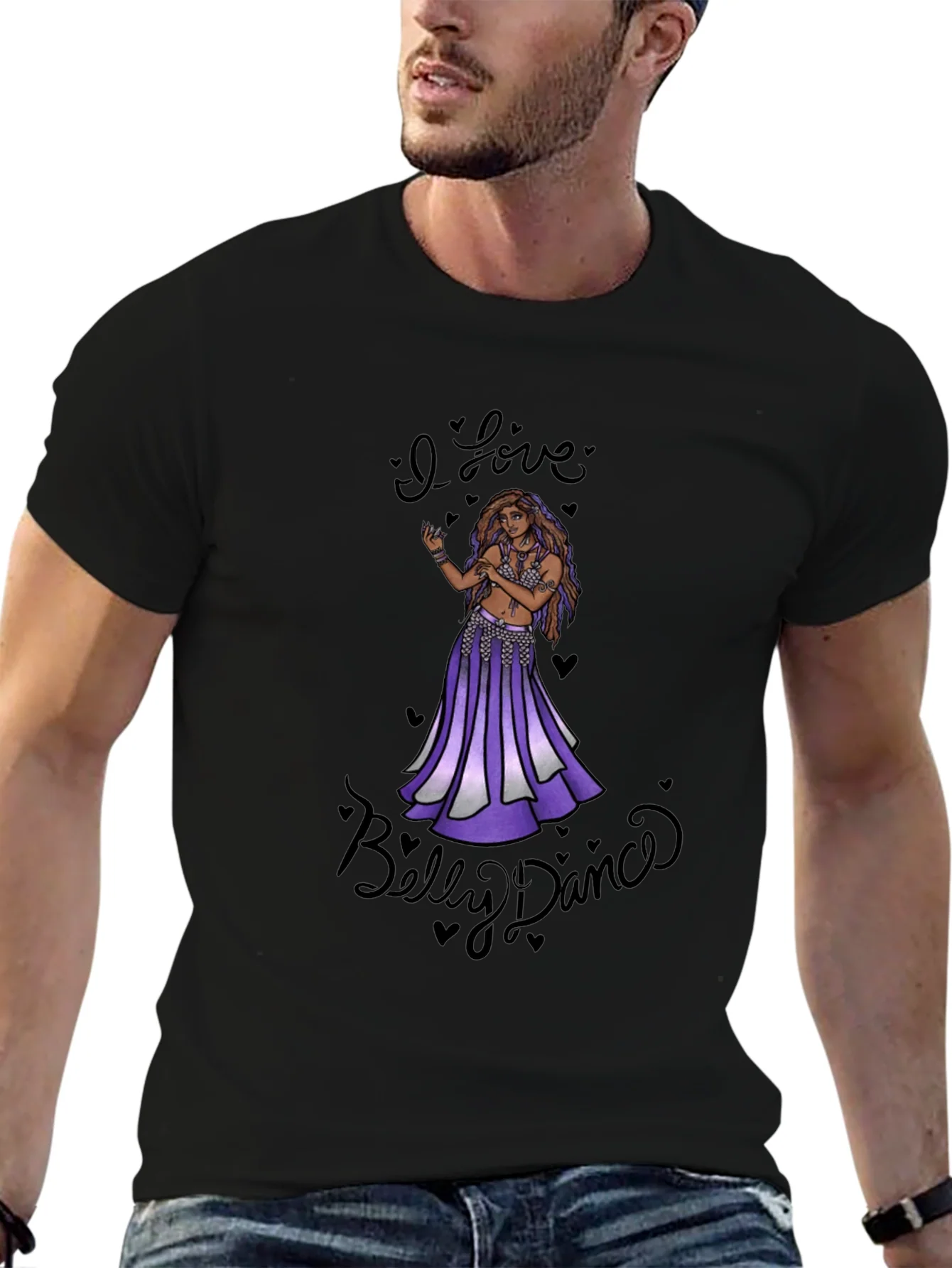Rebbecca I Love Belly Dance Black T-Shirt