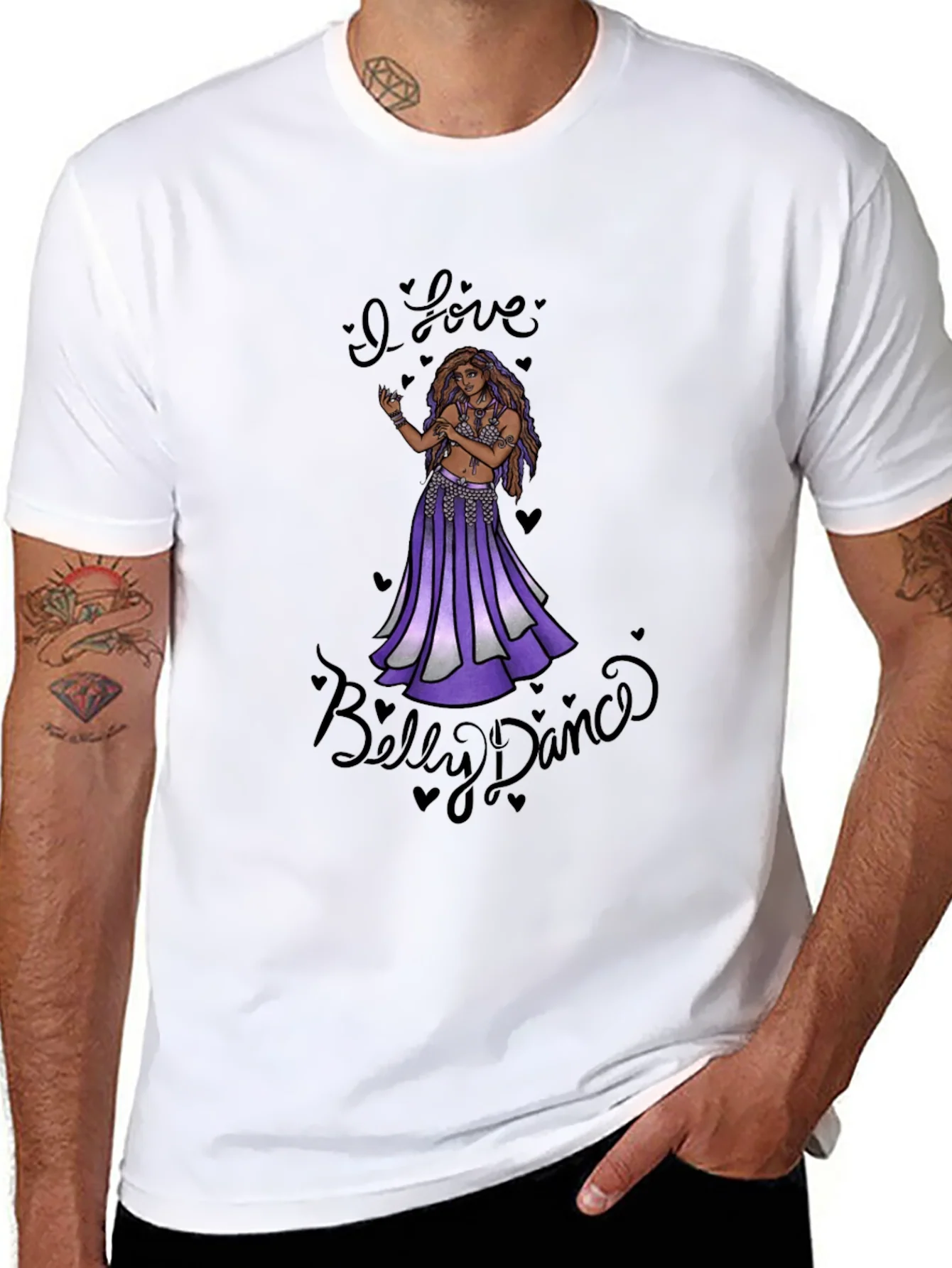 Rebbecca I Love Belly Dance Black T-Shirt