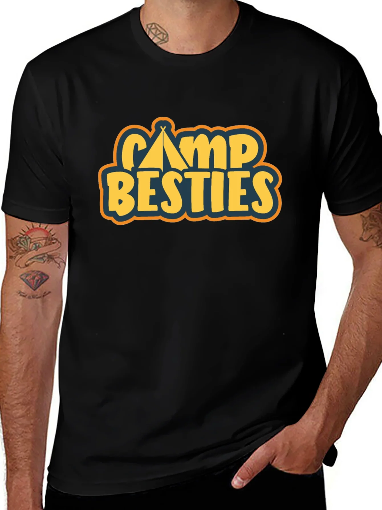Camiseta Negra Camp Besties