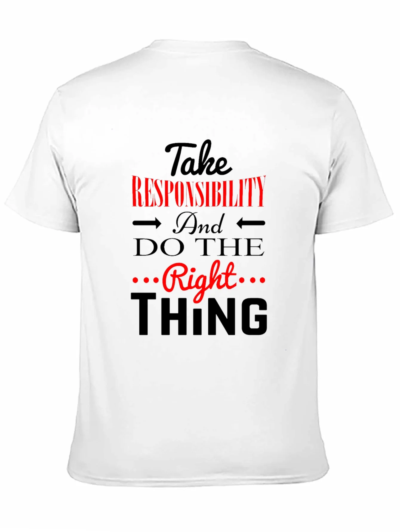 Rebbecca Take Responsibility Black Graphic Tee