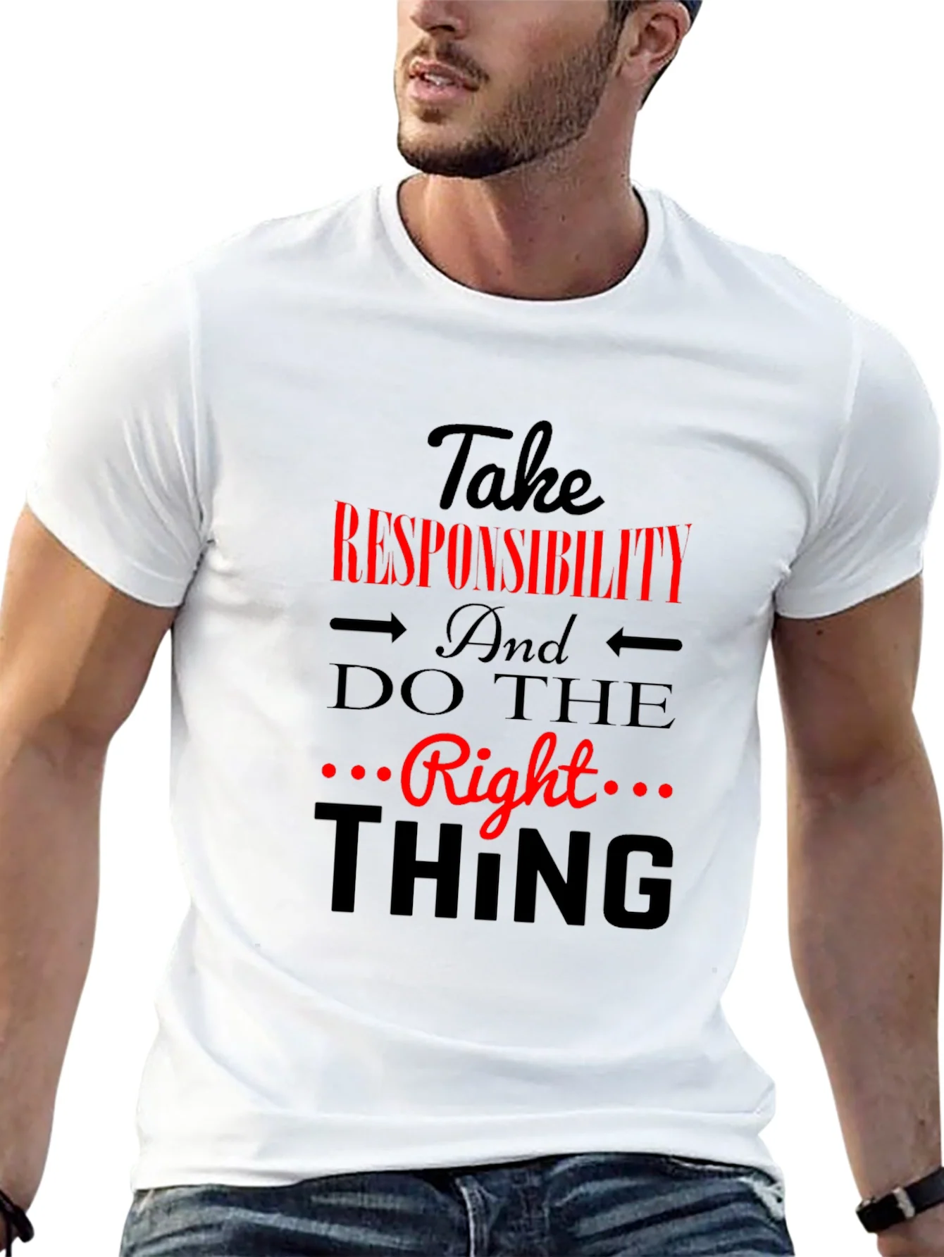 Rebbecca Take Responsibility Black Graphic Tee