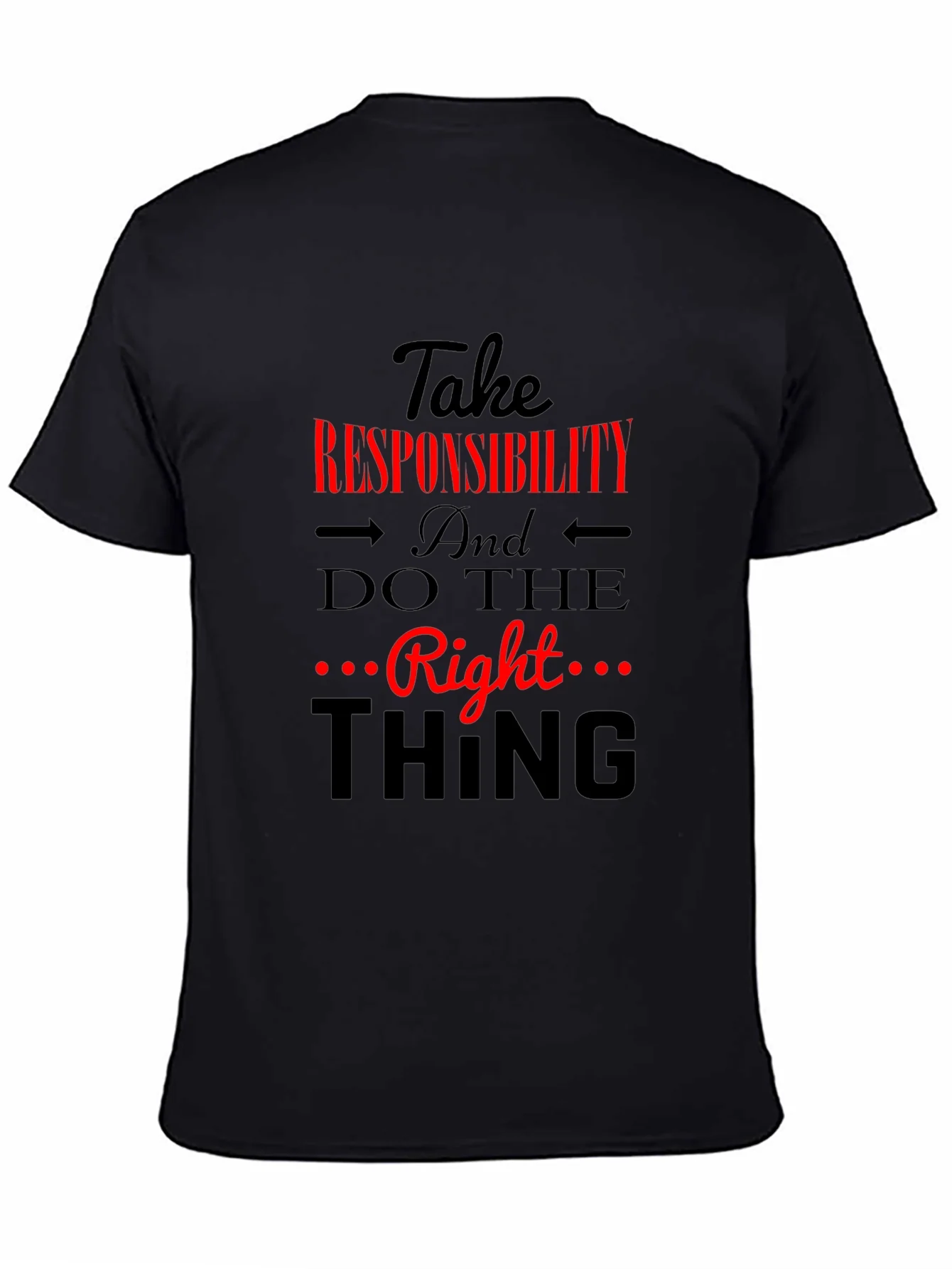 Rebbecca Take Responsibility Black Graphic Tee