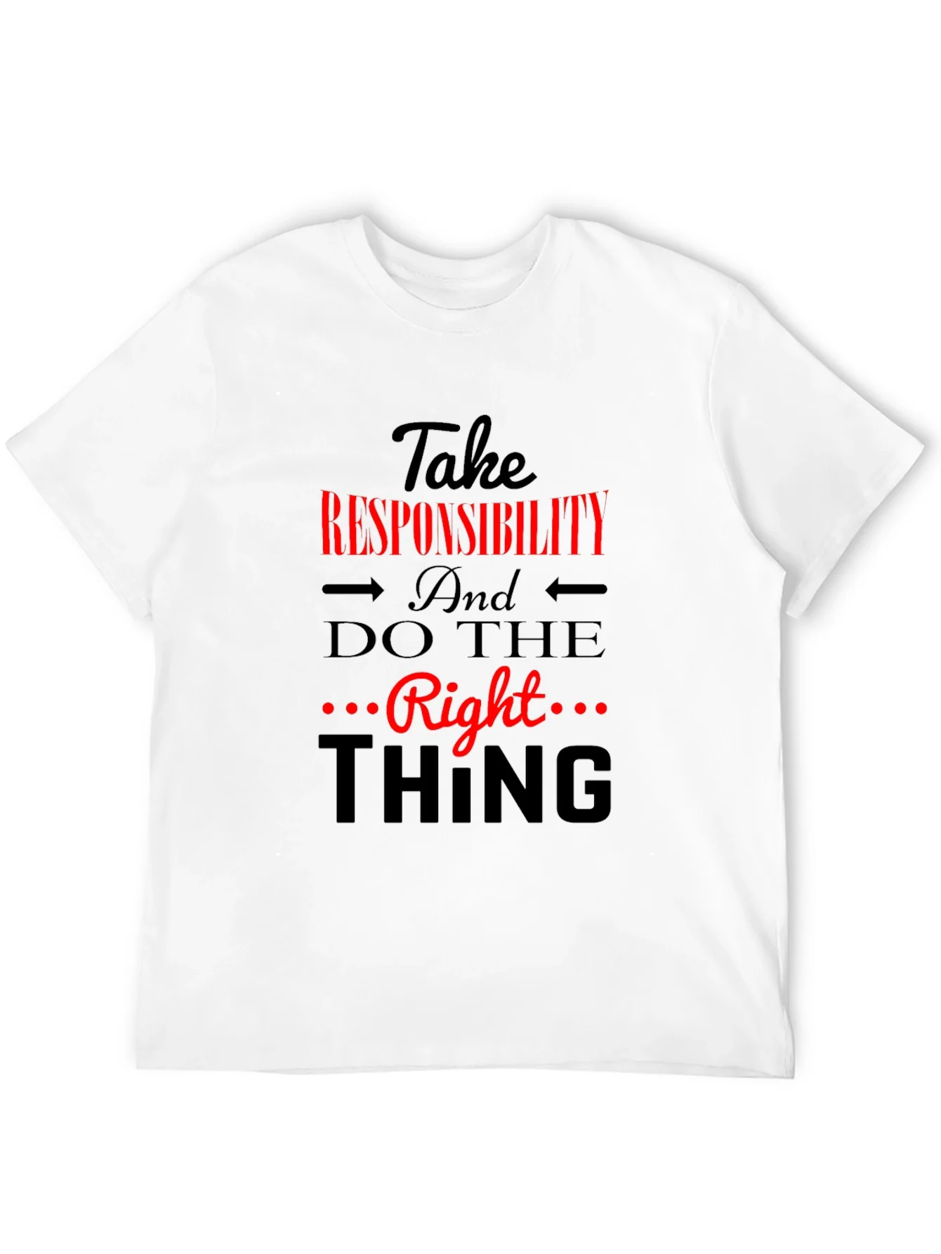 Rebbecca Take Responsibility Black Graphic Tee