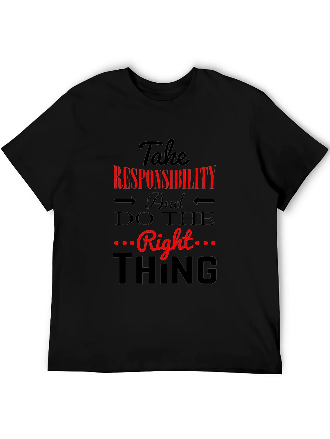 Rebbecca Take Responsibility Black Graphic Tee