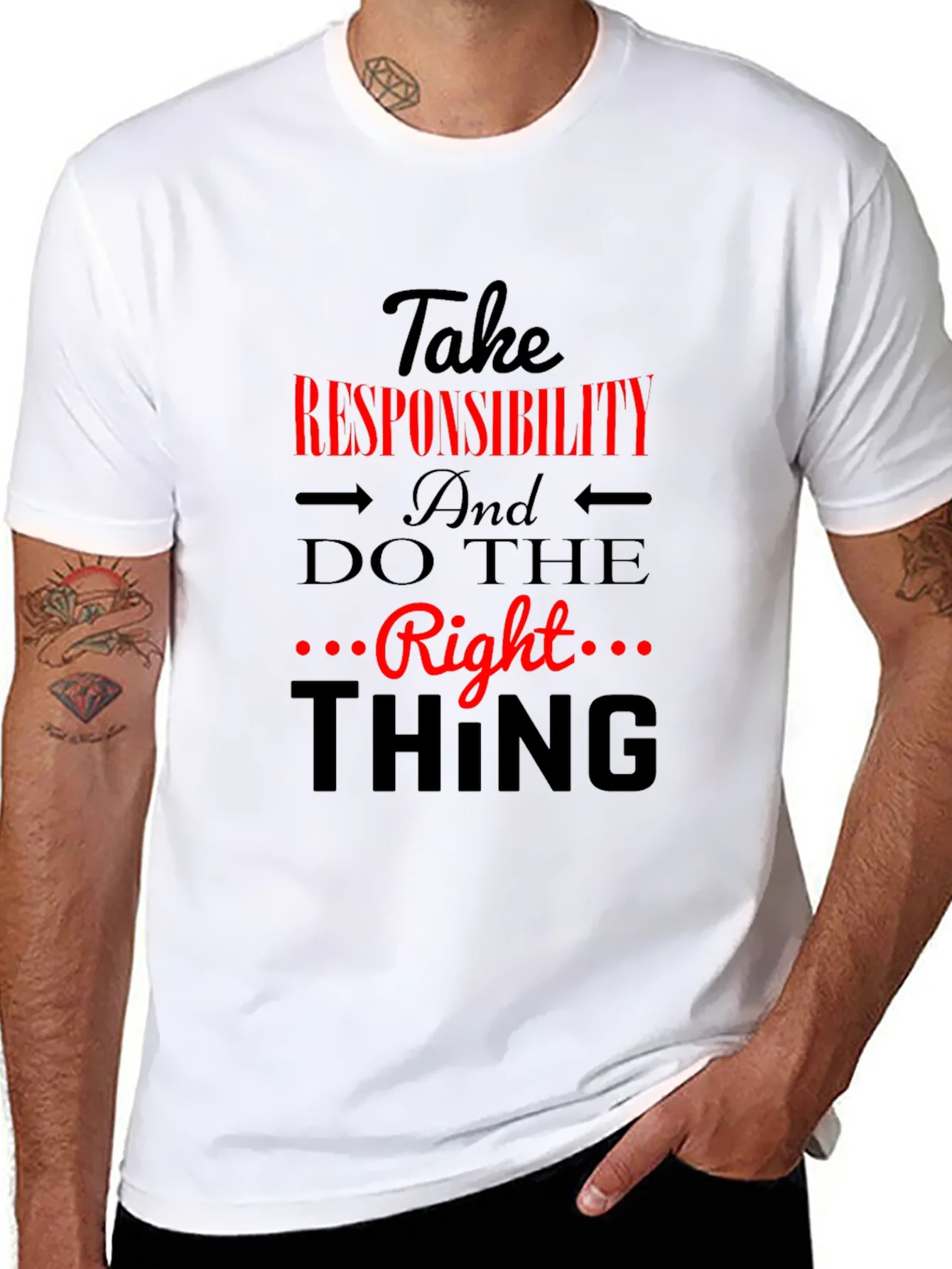 Rebbecca Take Responsibility Black Graphic Tee