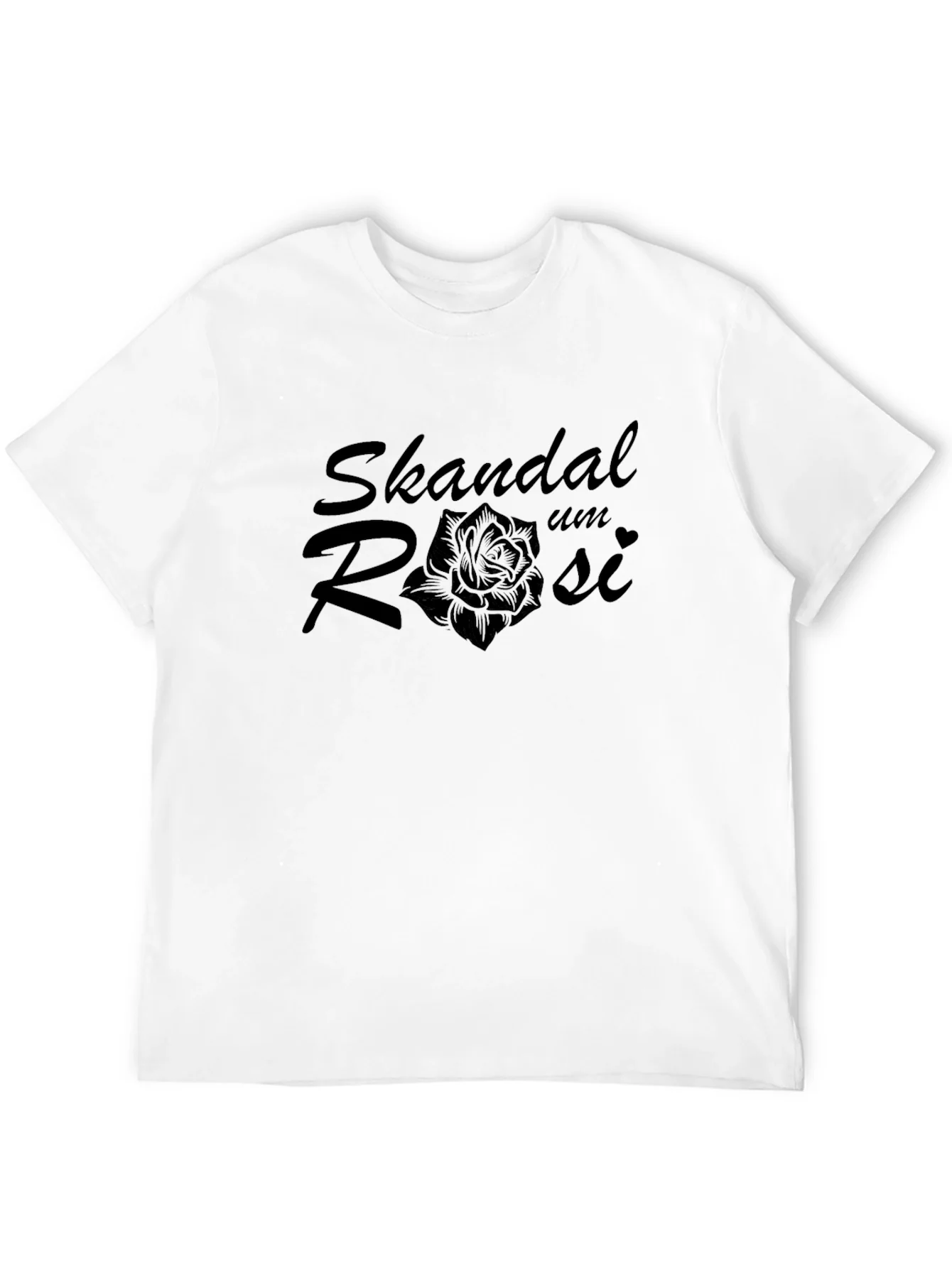 Rebbecca Skandal Um Rosi Rose Graphic Black T-Shirt