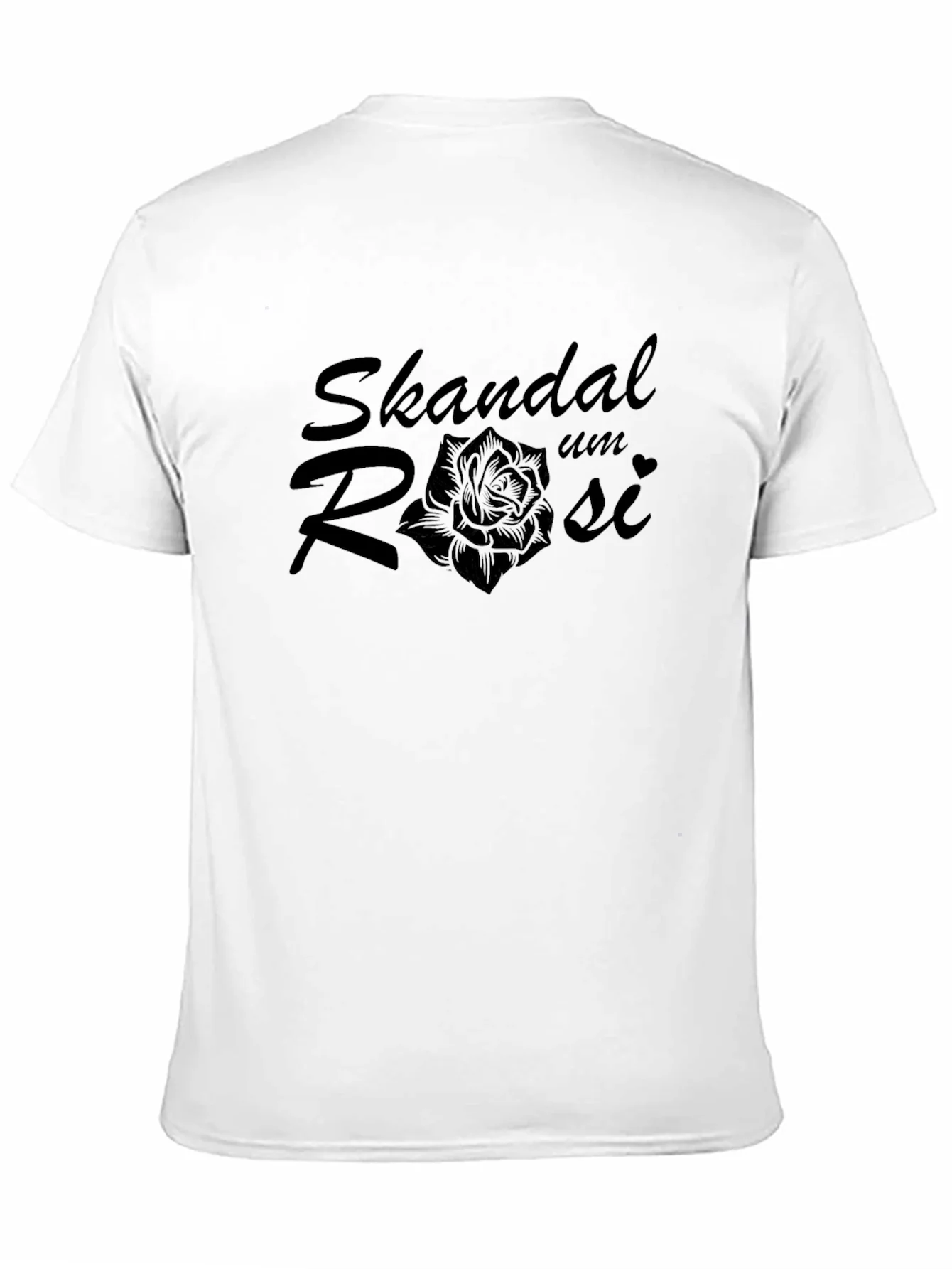 Rebbecca Skandal Um Rosi Rose Graphic Black T-Shirt