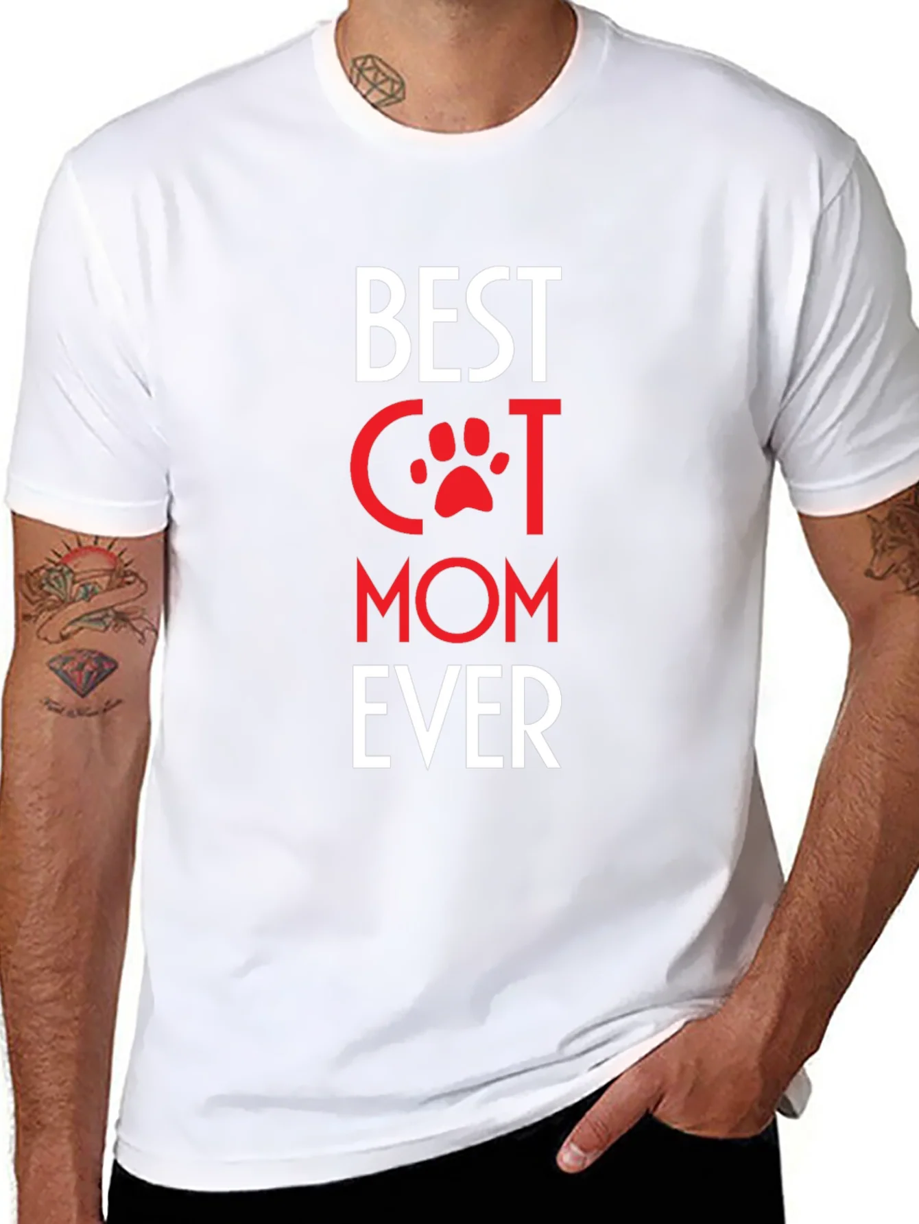 Camiseta Negra Best Cat Mom Ever