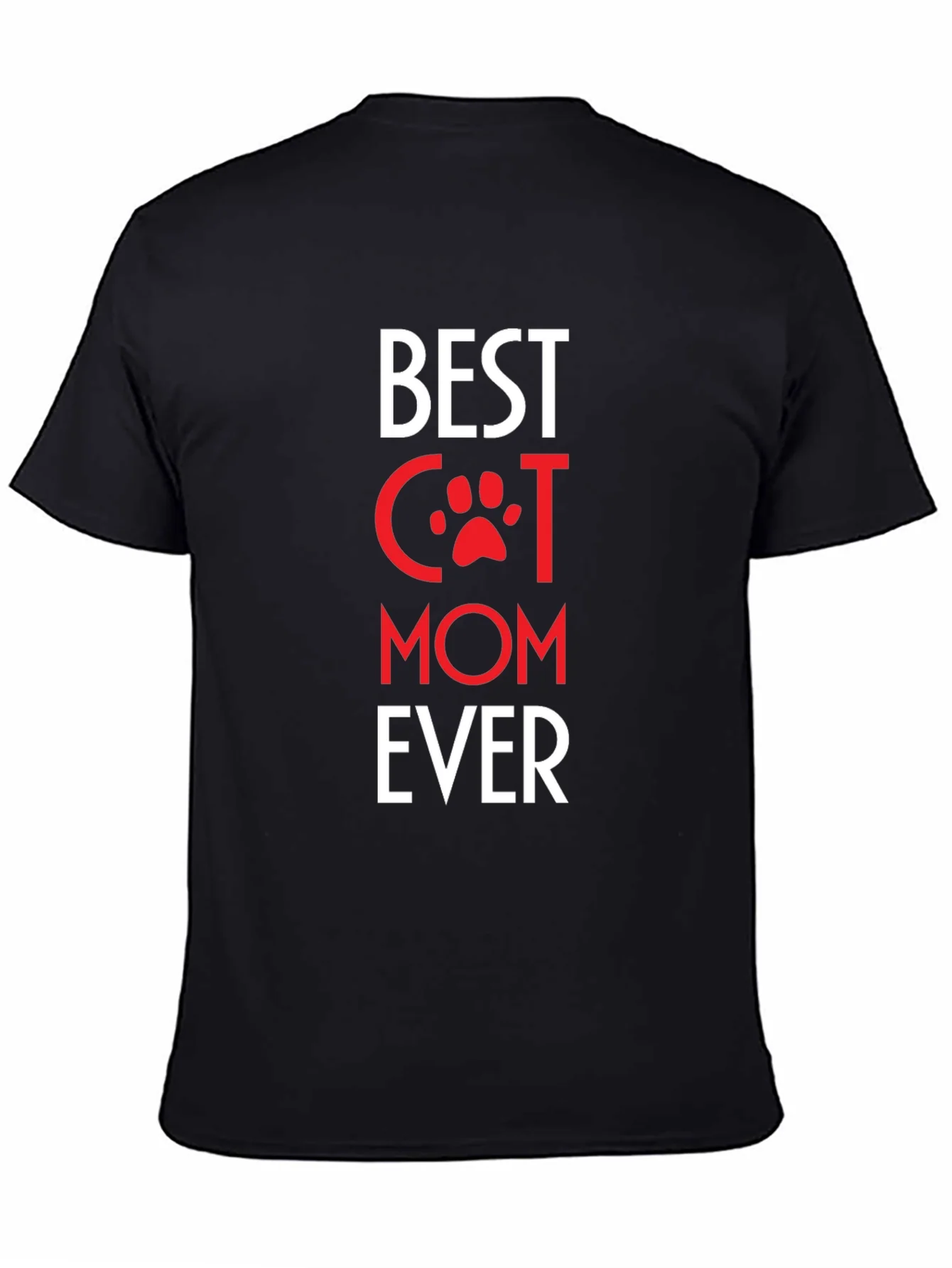 Camiseta Negra Best Cat Mom Ever
