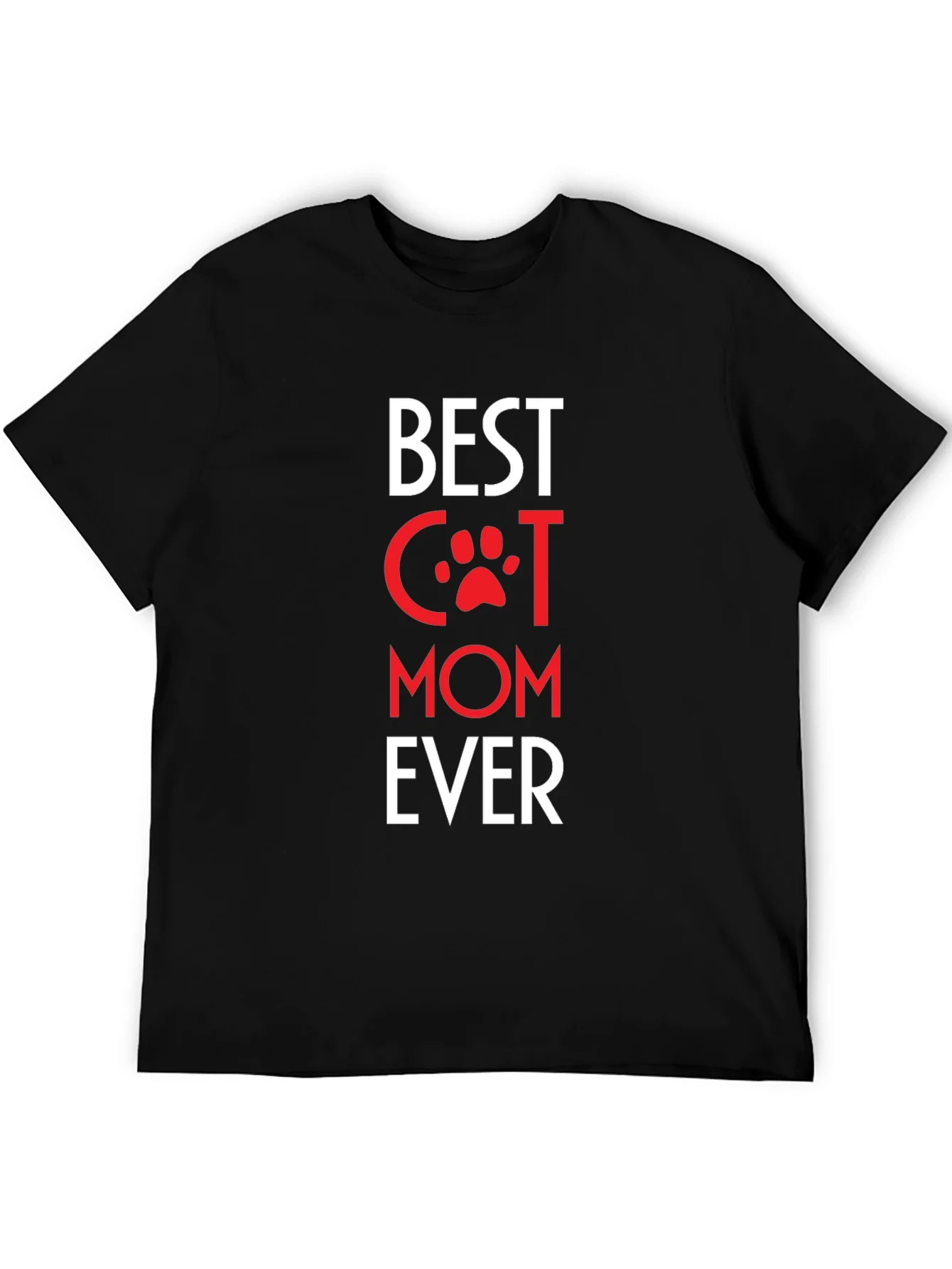 Camiseta Negra Best Cat Mom Ever