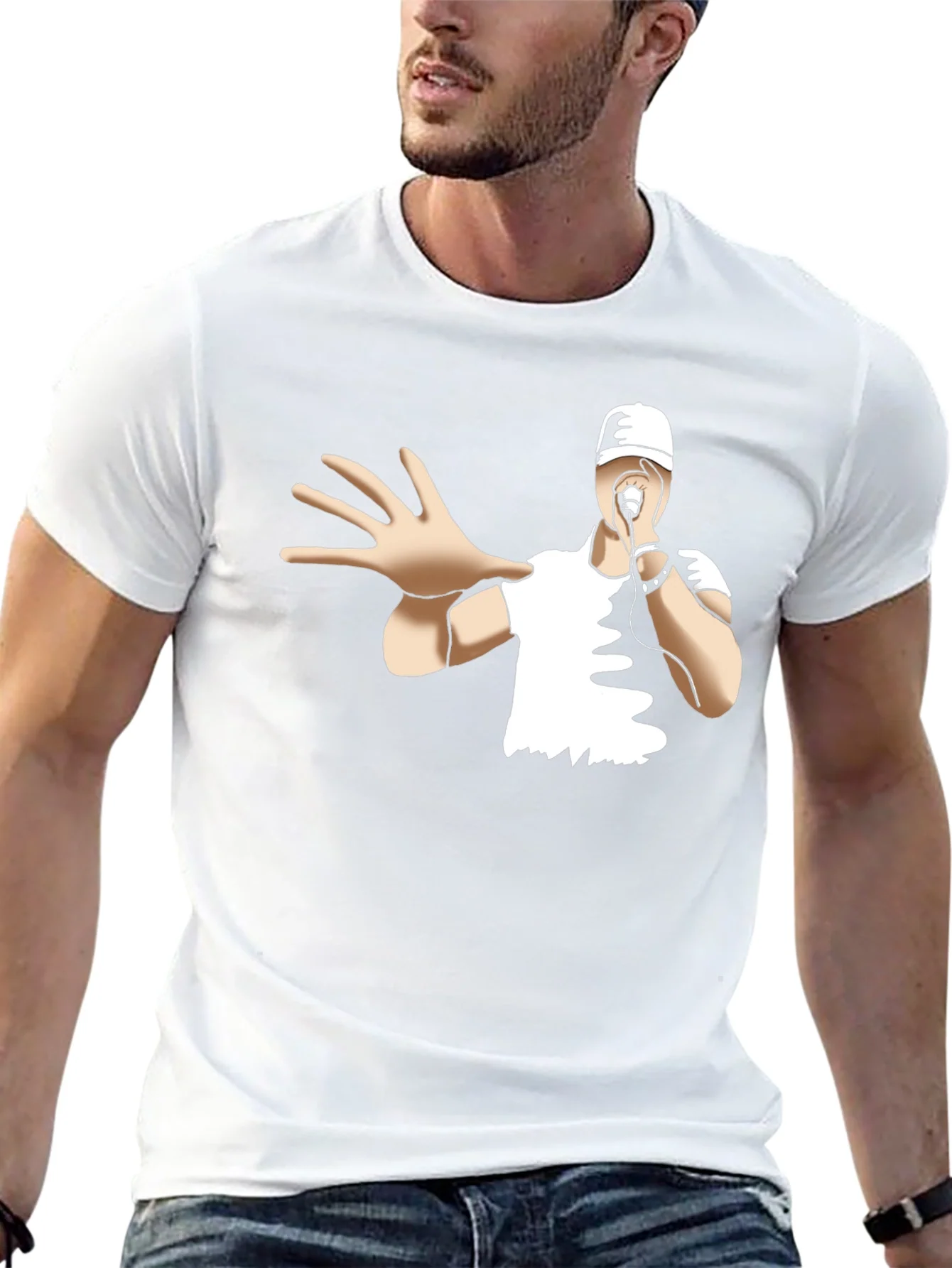 Rebbecca Cool Cartoon Rapper Black T-Shirt