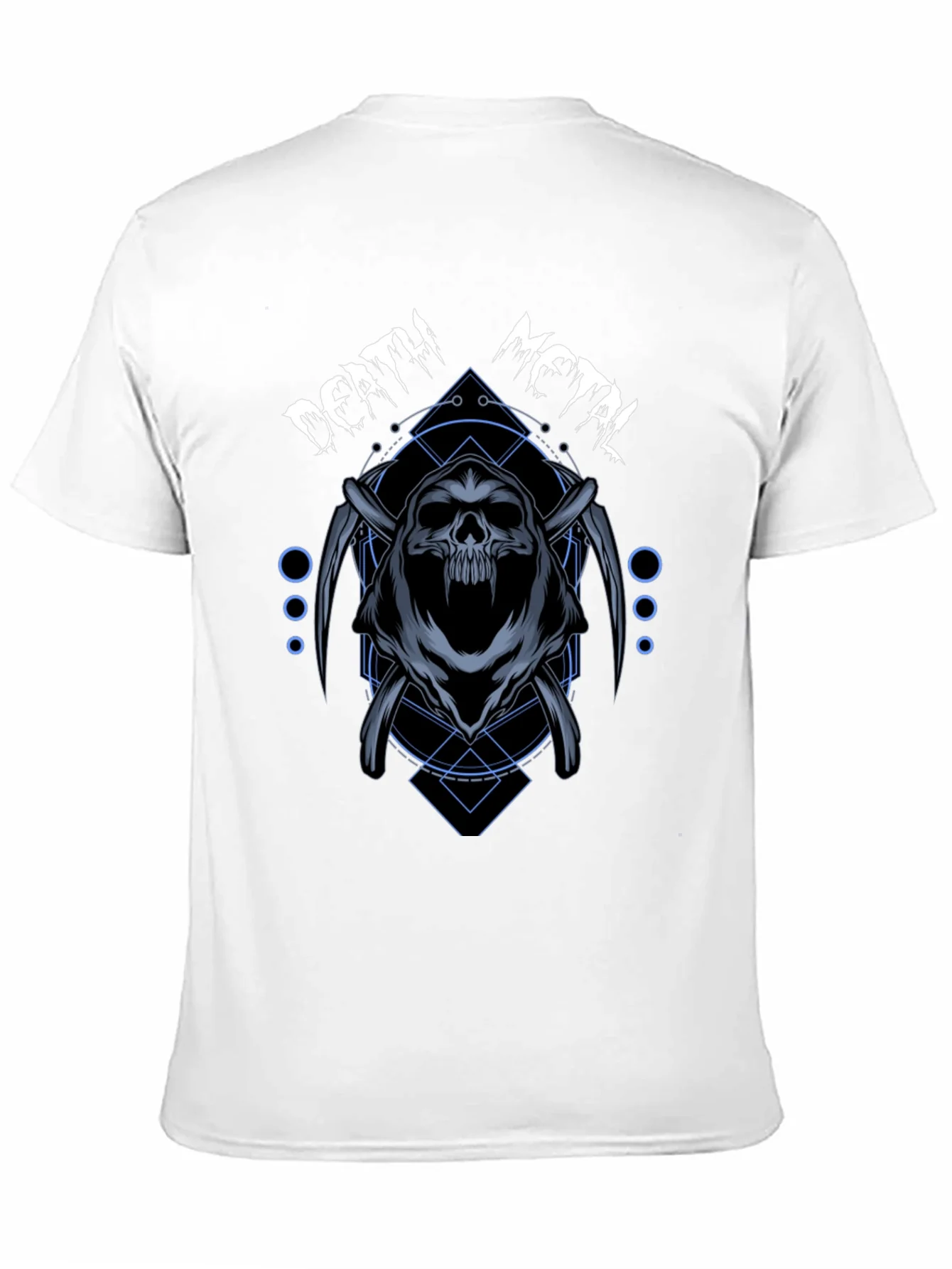 Rebbecca Death Metal Graphic T-Shirt - Grim Reaper Design