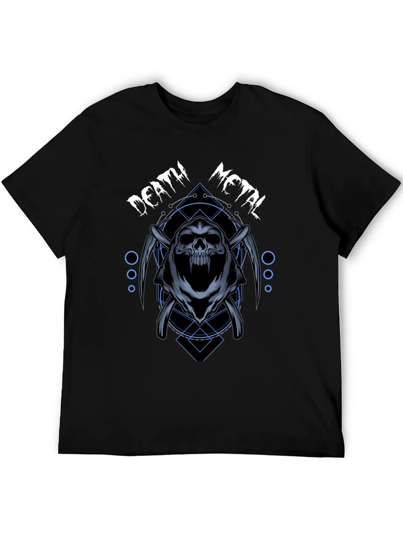 Rebbecca Death Metal Graphic T-Shirt - Grim Reaper Design