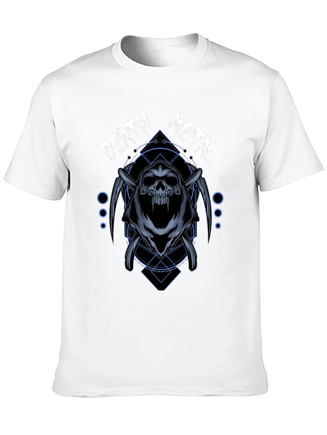 Rebbecca Death Metal Graphic T-Shirt - Grim Reaper Design