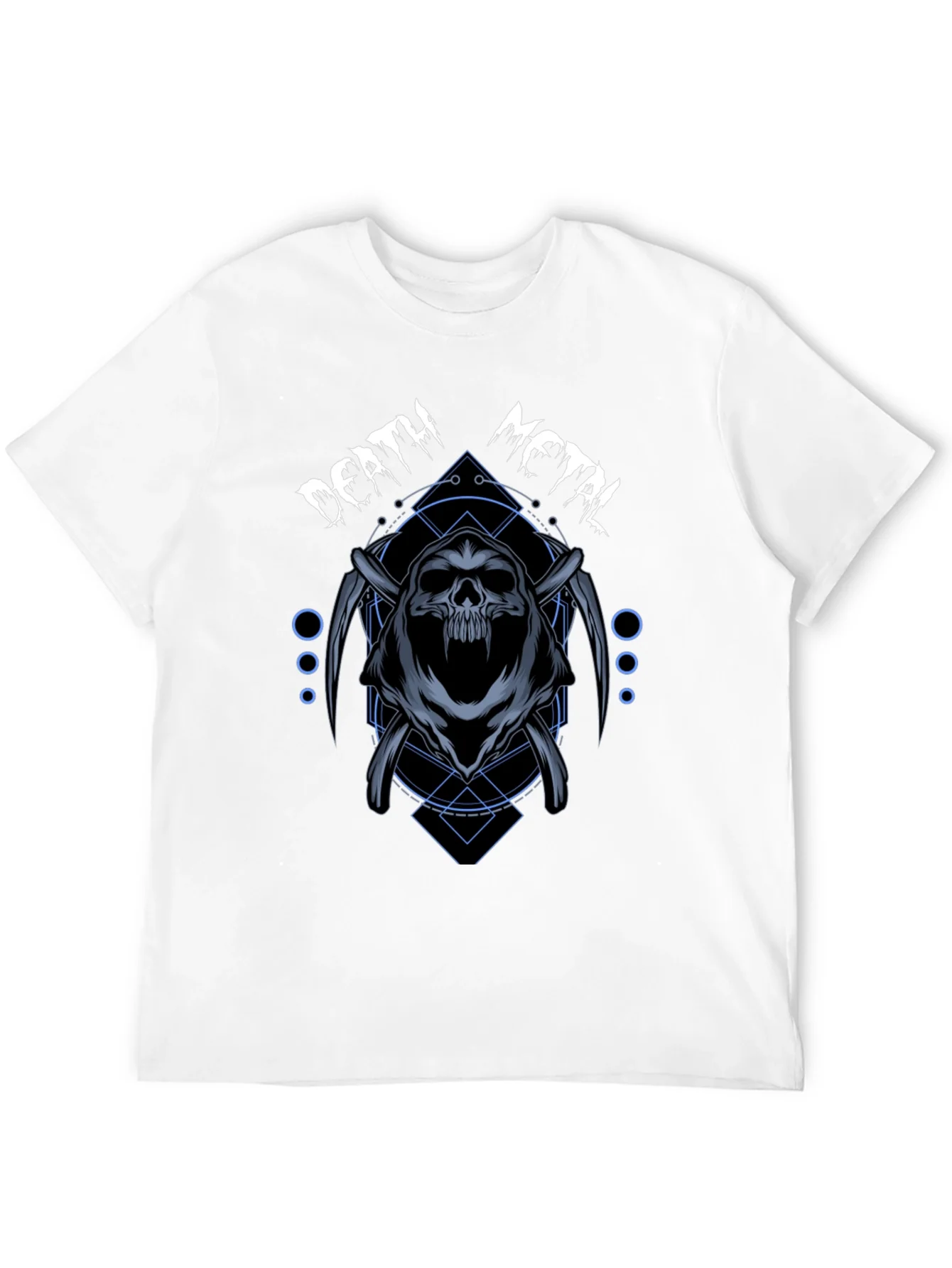 Rebbecca Death Metal Graphic T-Shirt - Grim Reaper Design
