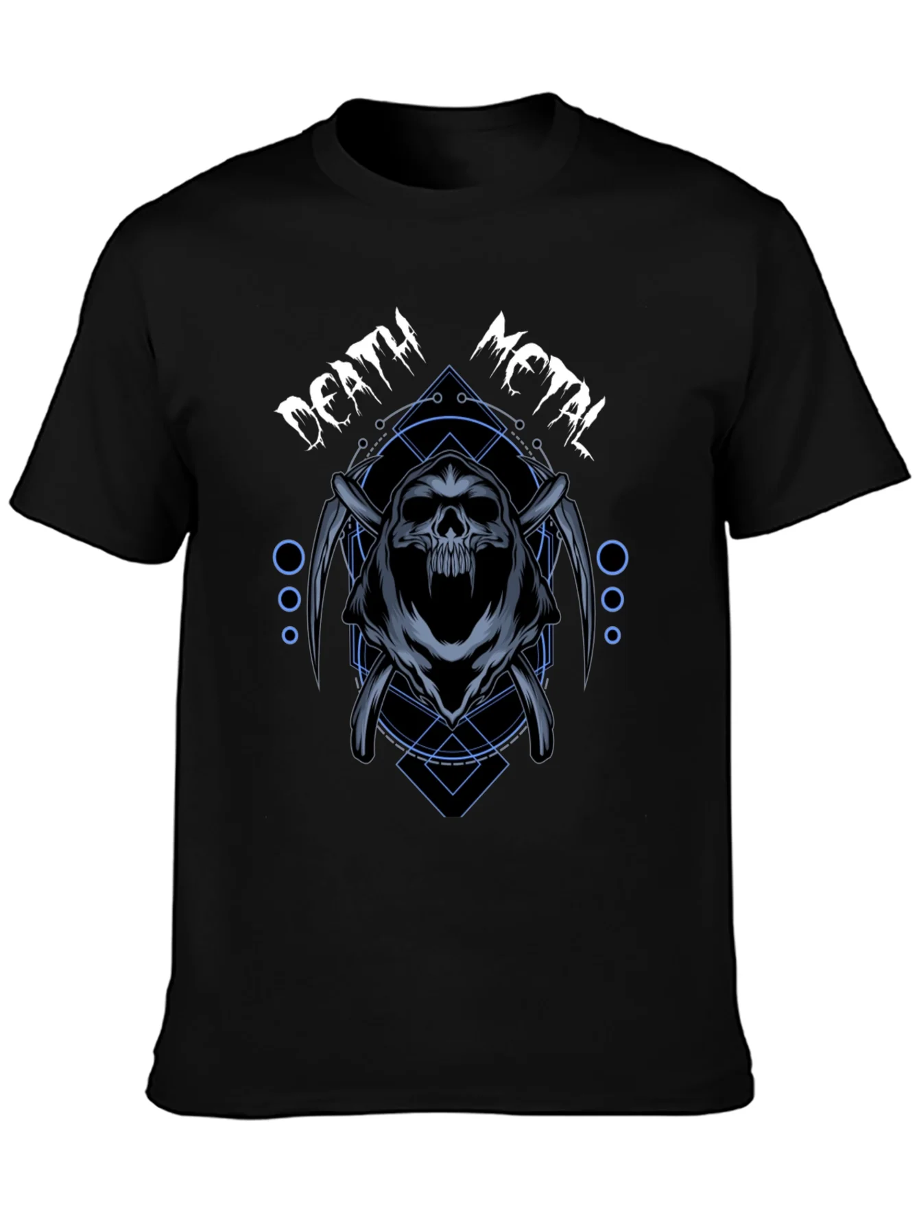 Rebbecca Death Metal Graphic T-Shirt - Grim Reaper Design