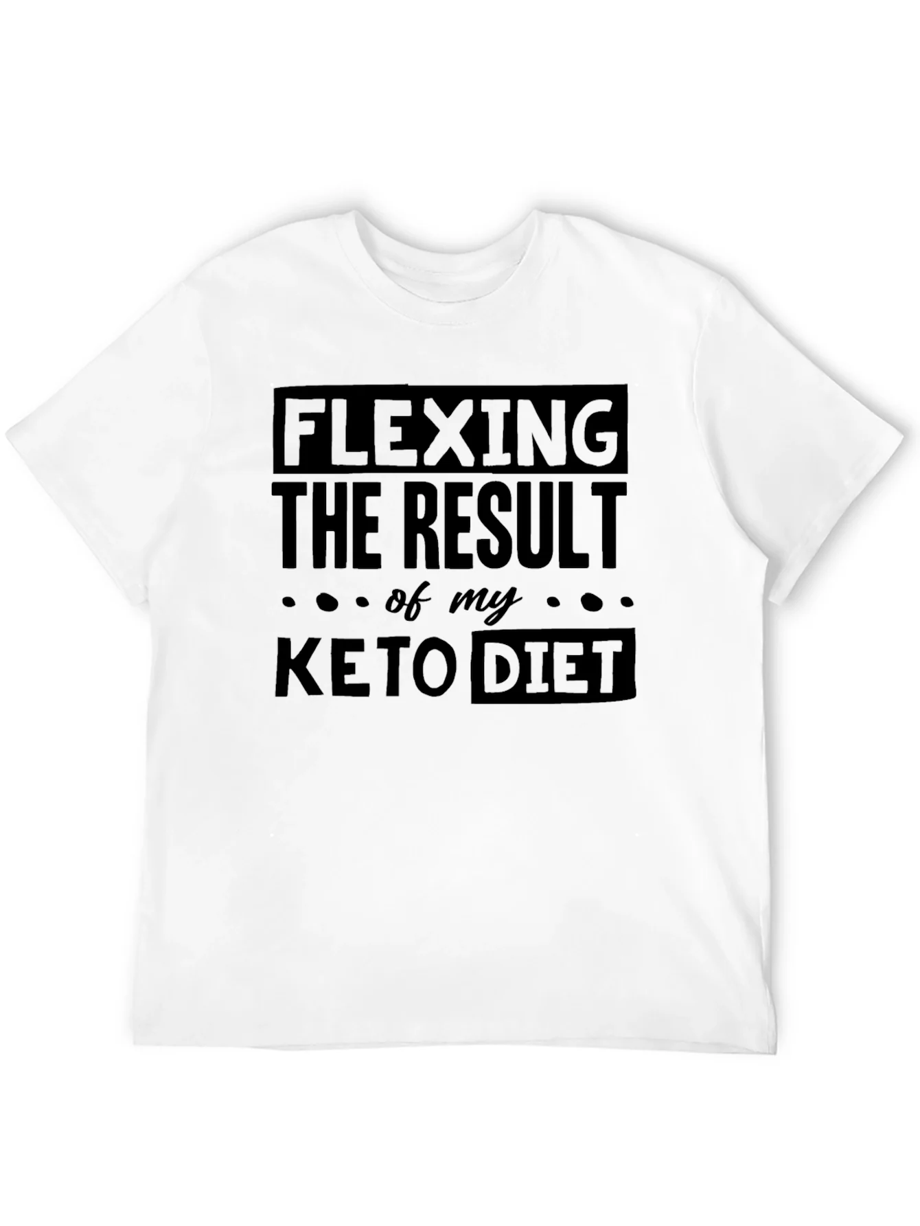 Rebbecca Flexing Keto Diet Result Black T-Shirt