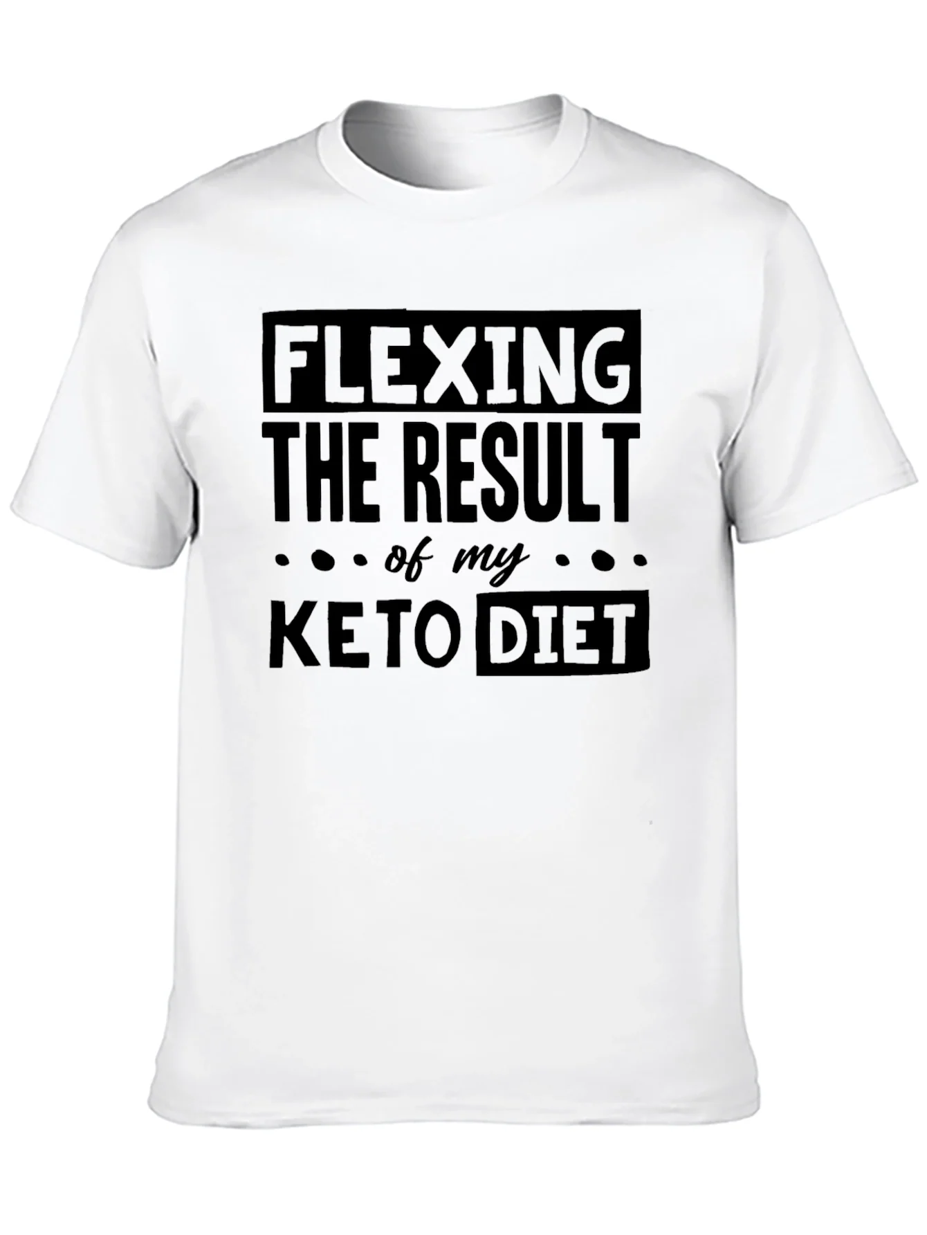 Rebbecca Flexing Keto Diet Result Black T-Shirt
