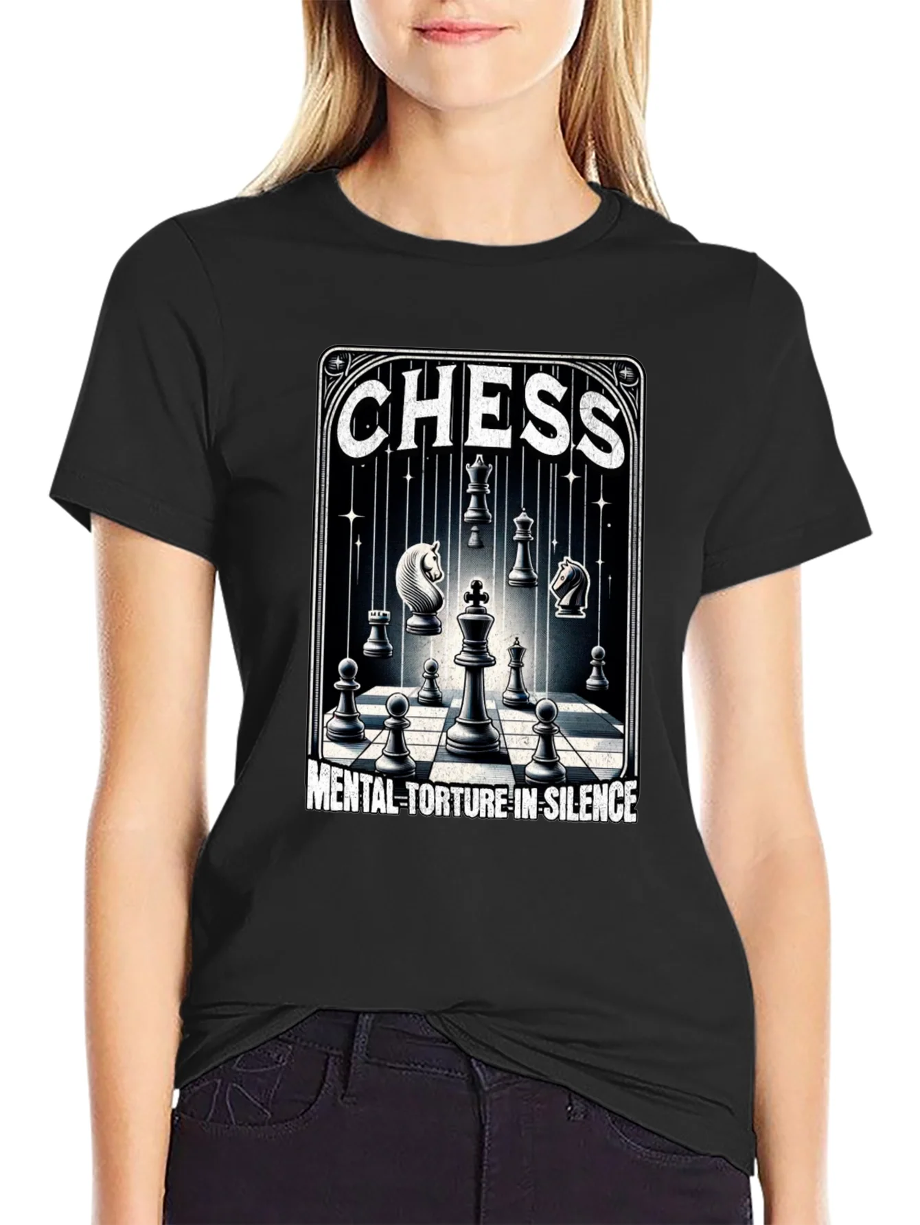 Rebbecca Chess Mental Torture Black T-Shirt