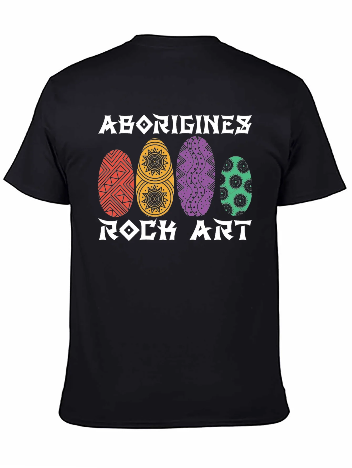 Camiseta Negra Arte Rupestre Abor¨ªgenes