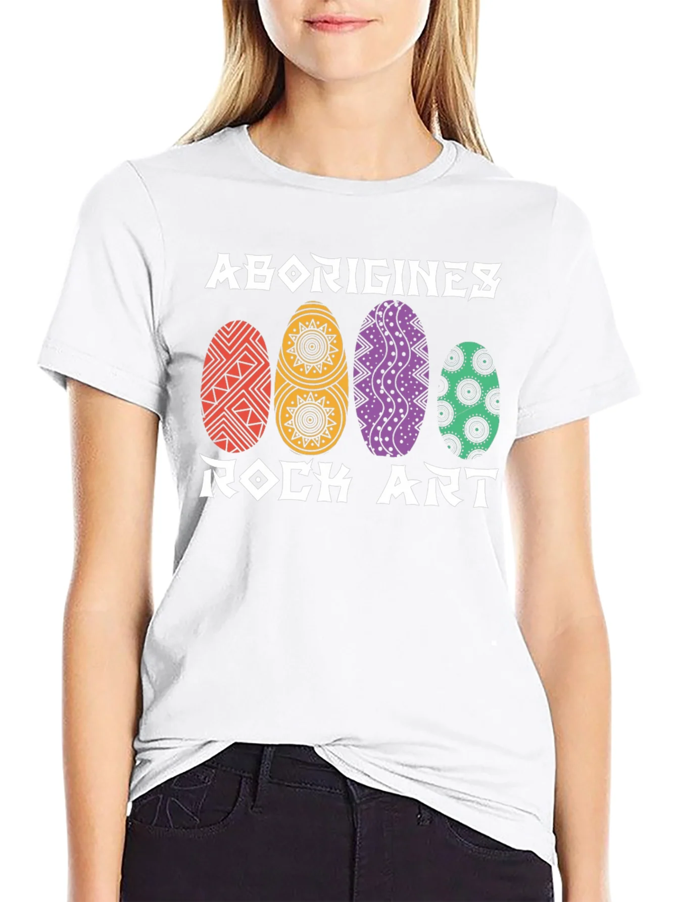 Camiseta Negra Arte Rupestre Abor¨ªgenes
