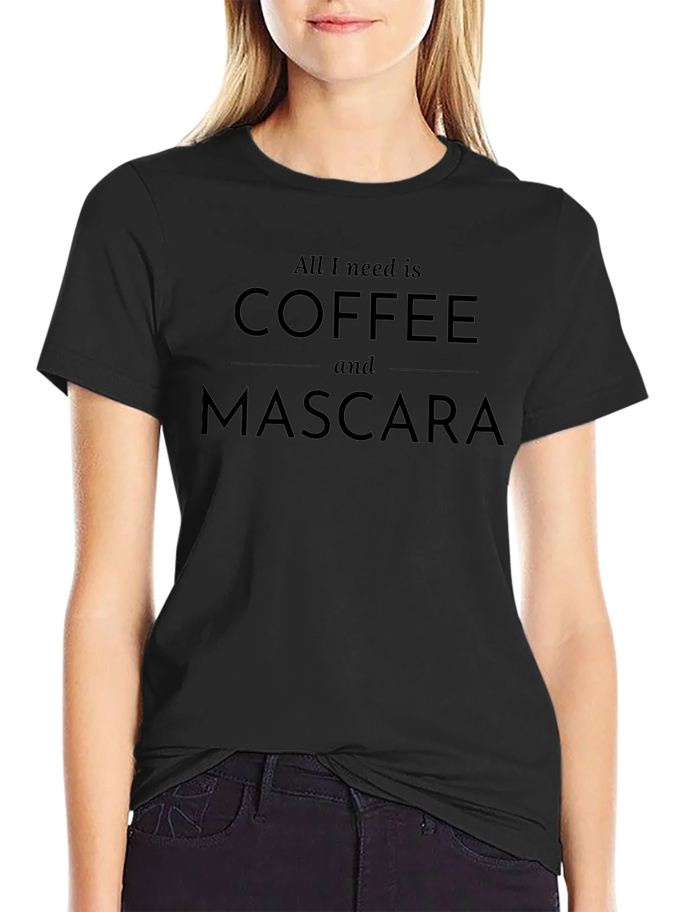 Camiseta Negra: Caf¨¦ y M¨¢scara