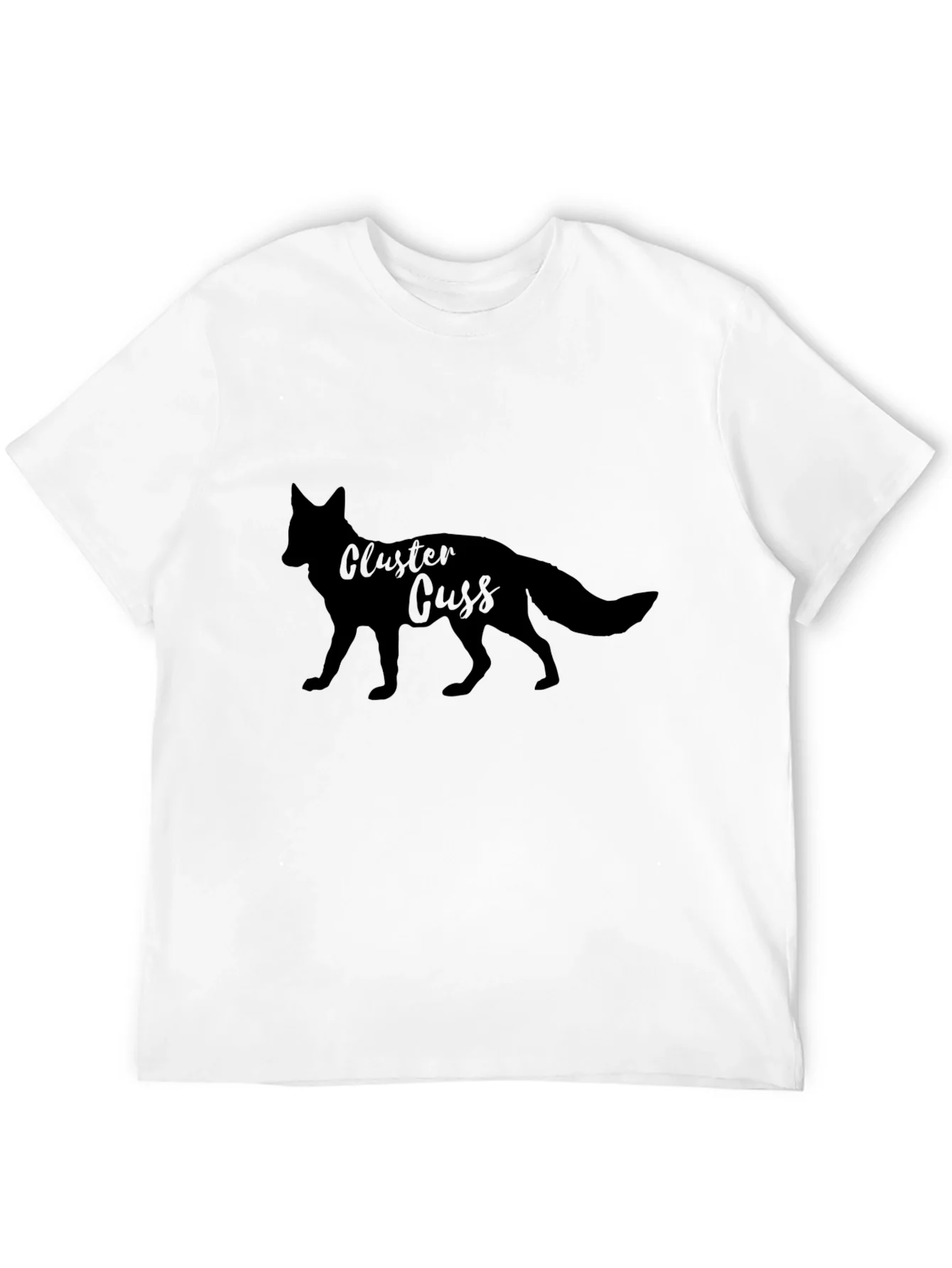 Rebbecca Cluster Cuss Fox Black T-Shirt