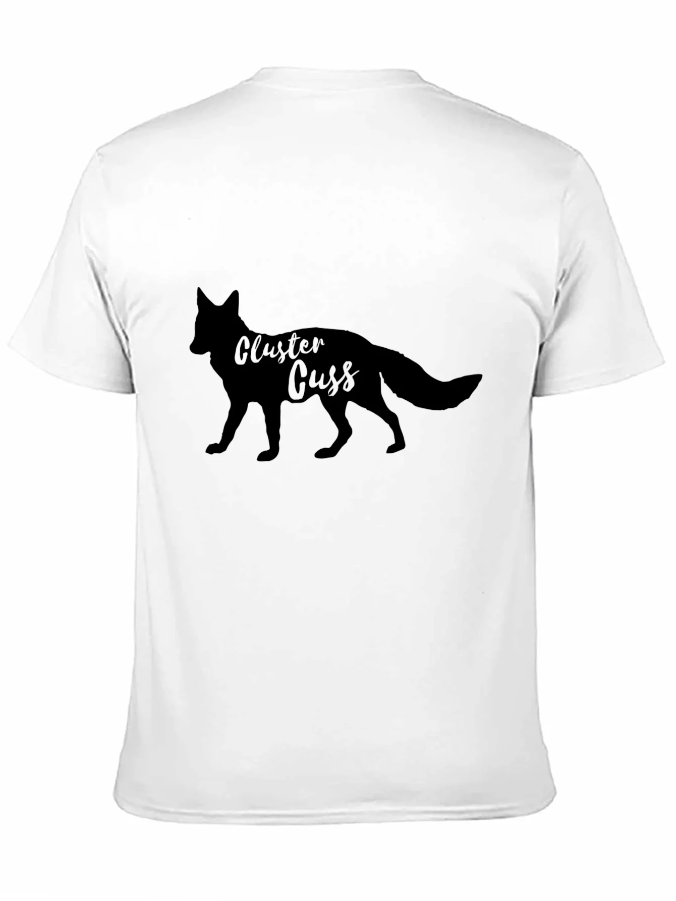 Rebbecca Cluster Cuss Fox Black T-Shirt