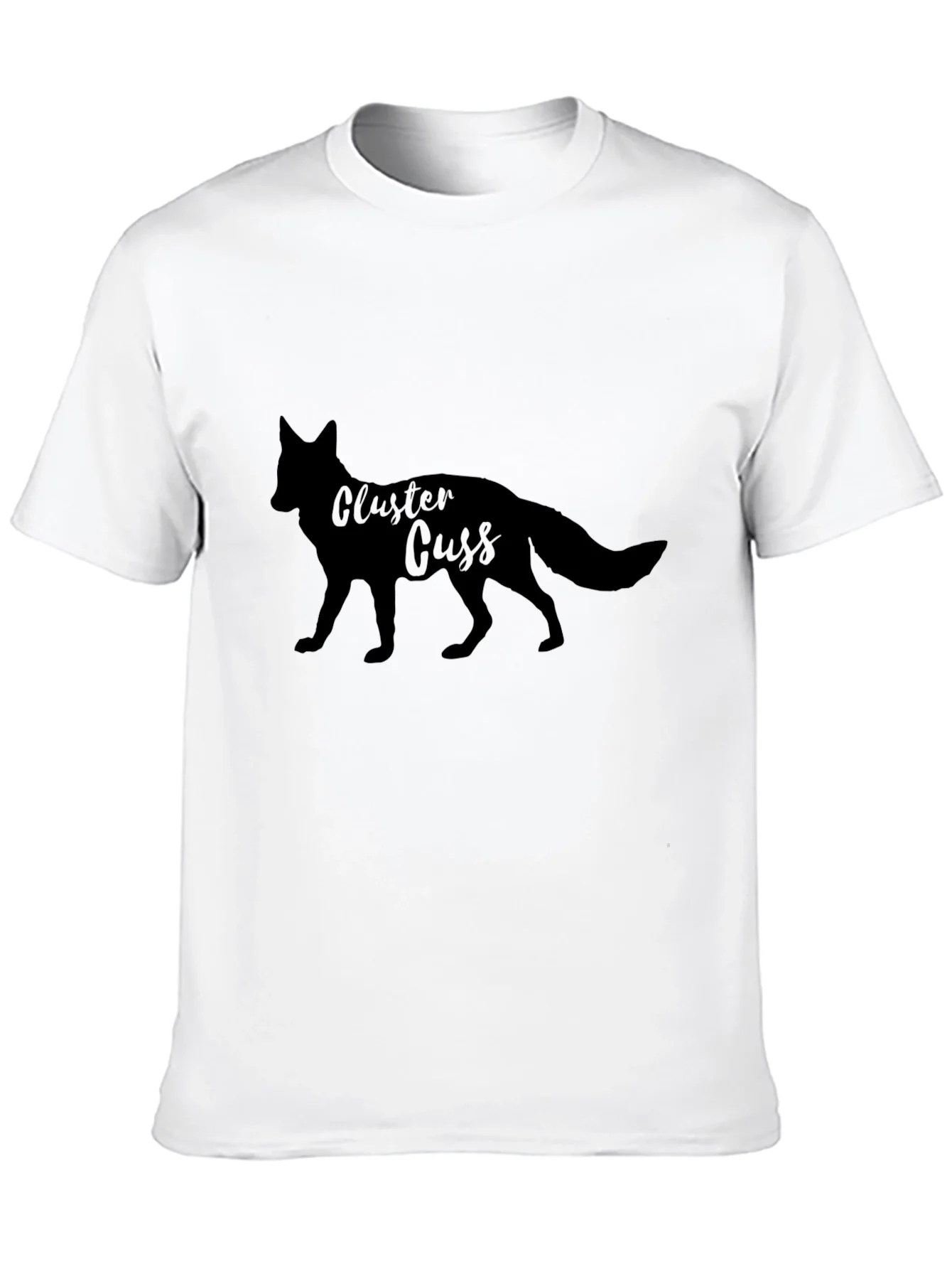 Rebbecca Cluster Cuss Fox Black T-Shirt