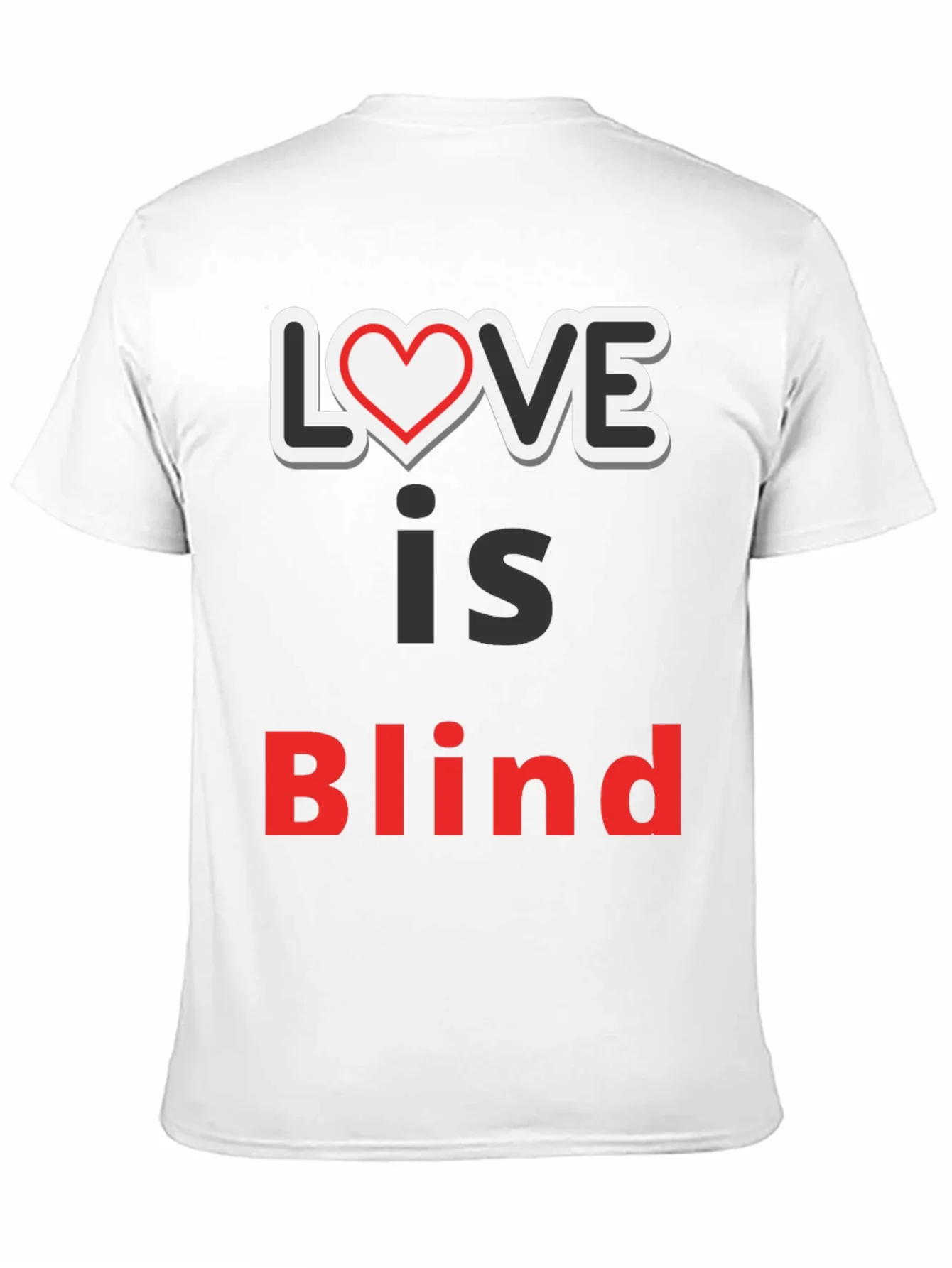 Camiseta Negra Love is Blind para Hombre