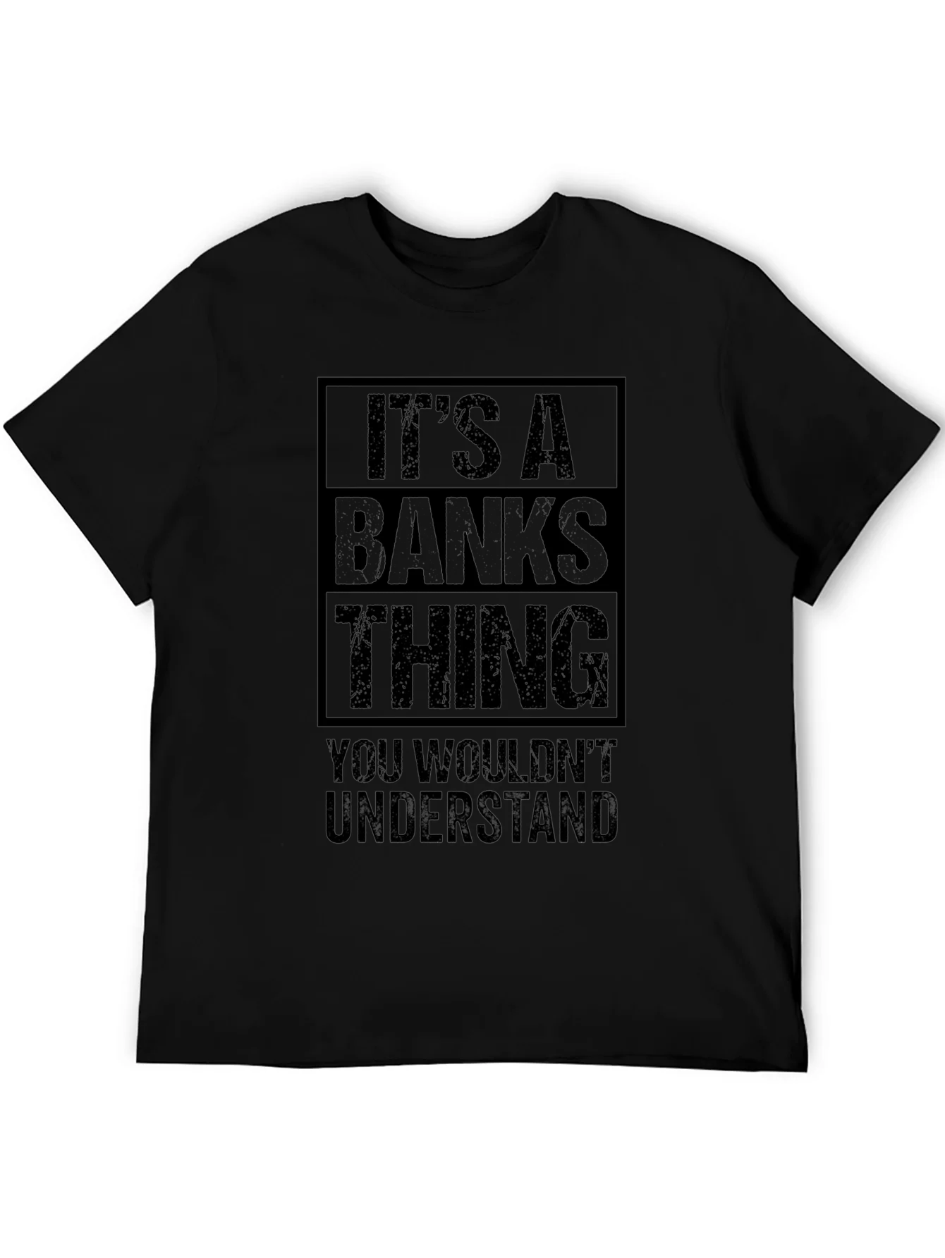 Camiseta Negra Es Cosa de Banks